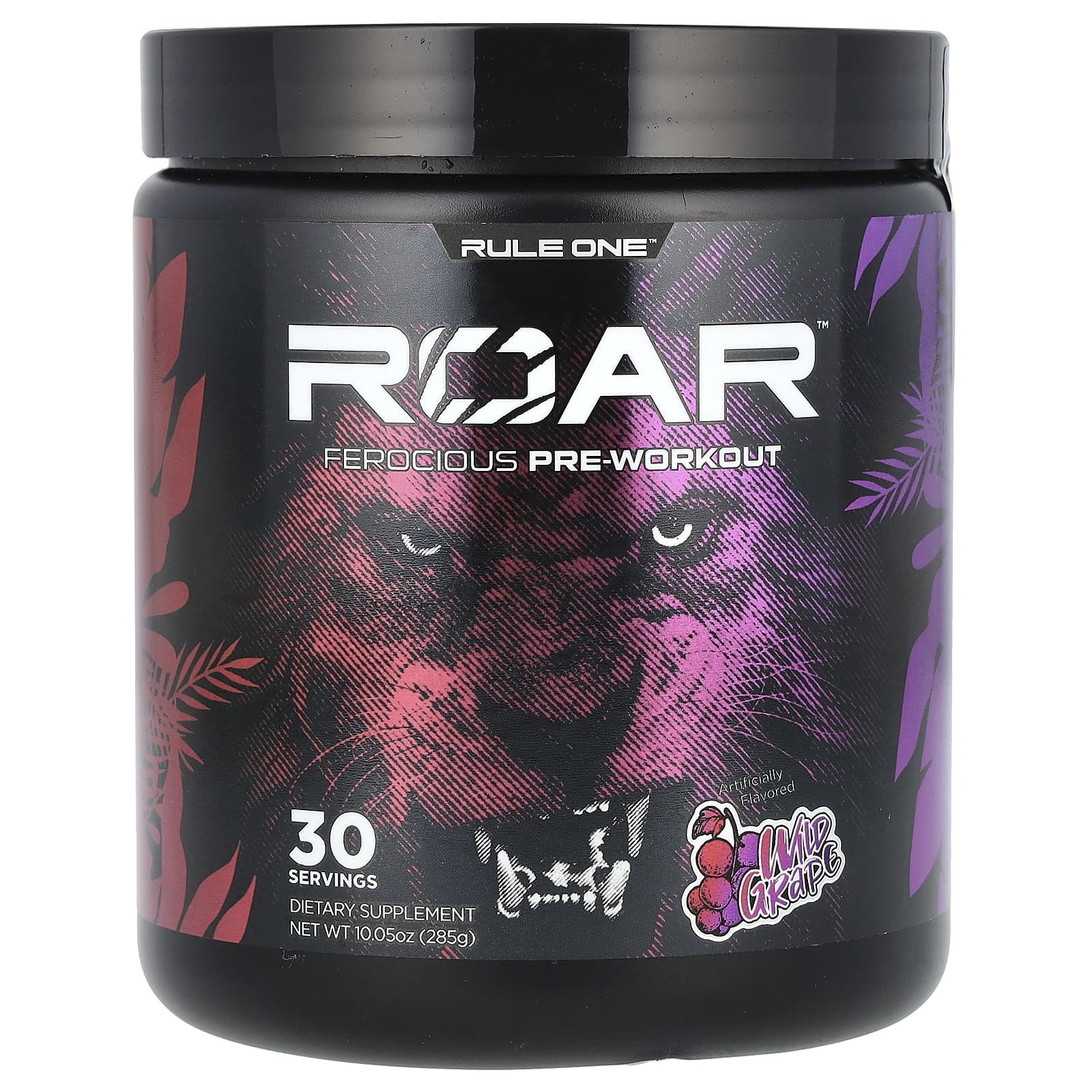 Rule One Proteins, Roar, Ferocious предтренировочный комплекс, со вкусом дикого винограда, 285 г (10,05 унции)