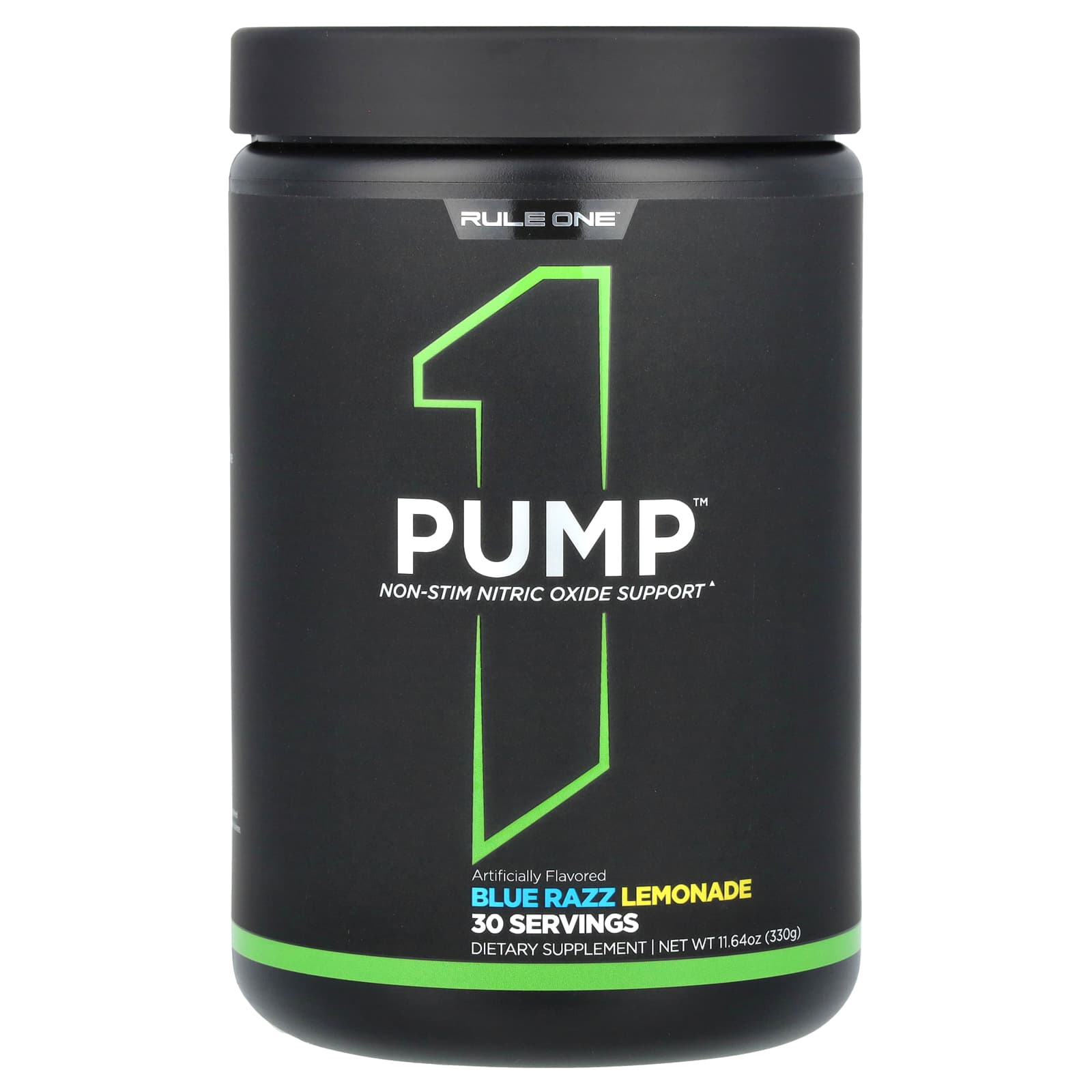 Rule One Proteins, Pump, лимонад с голубой малиной, 330 г (11,64 унции)