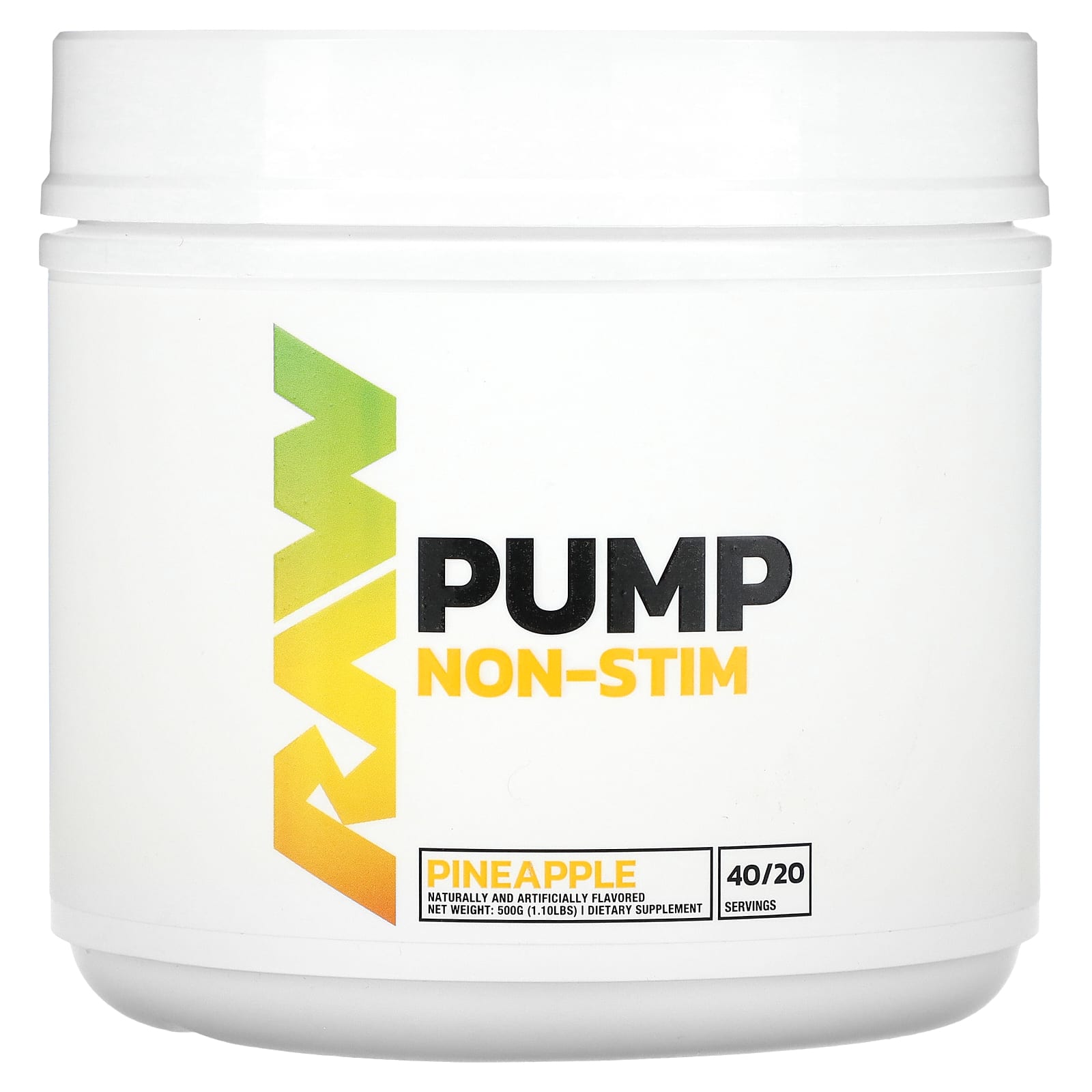 Raw Nutrition Pump без стимуляторов со вкусом ананаса 500 г 11 фунта 7790₽