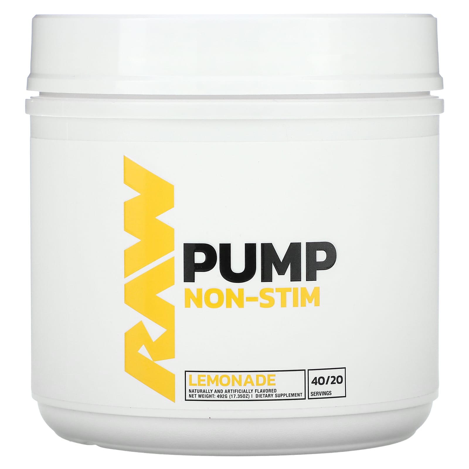Raw Nutrition Pump без стимуляторов со вкусом лимонада 492 г 1735 унции 7790₽