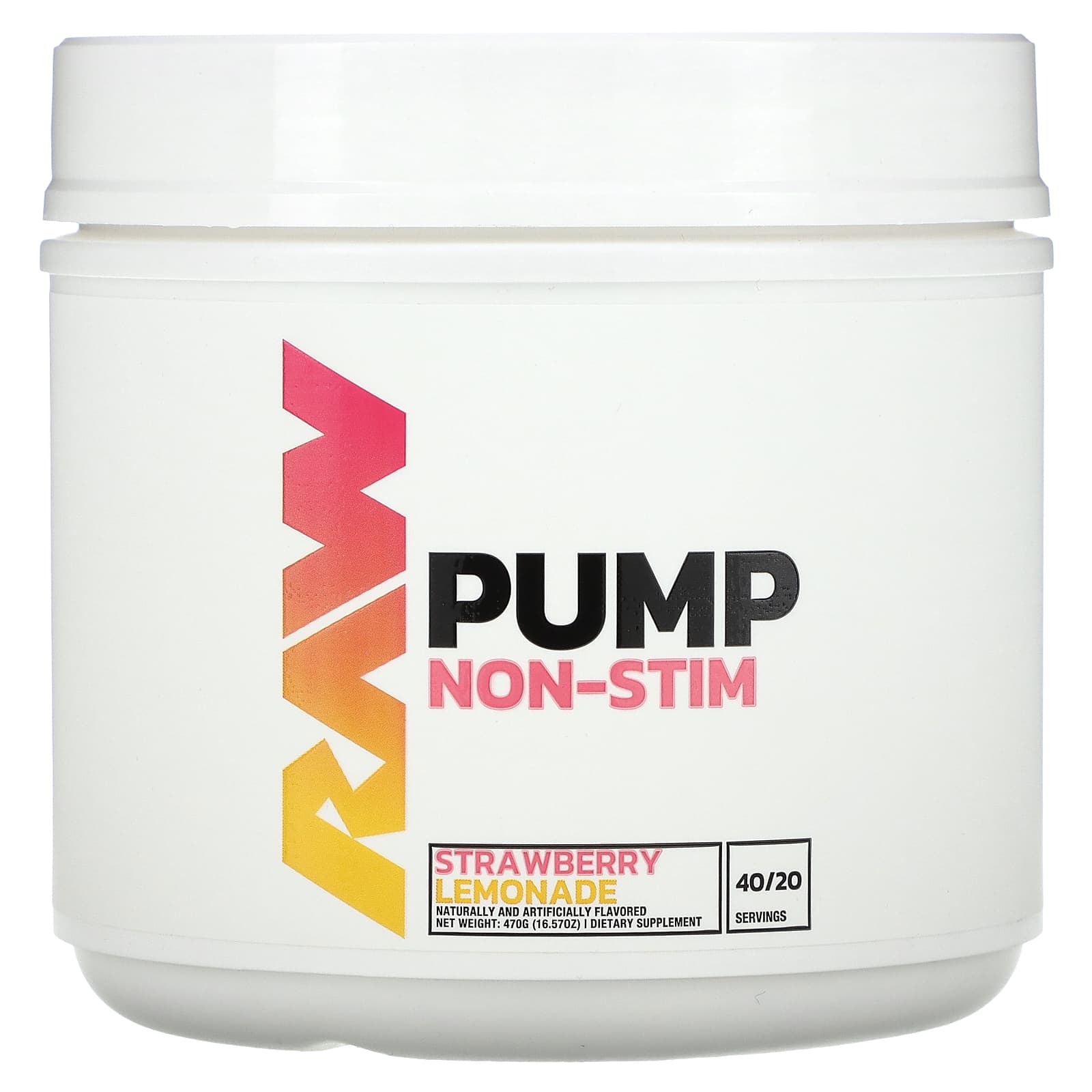Raw Nutrition Pump без стимуляторов со вкусом клубничного лимонада 470 г 1657 унции 7790₽