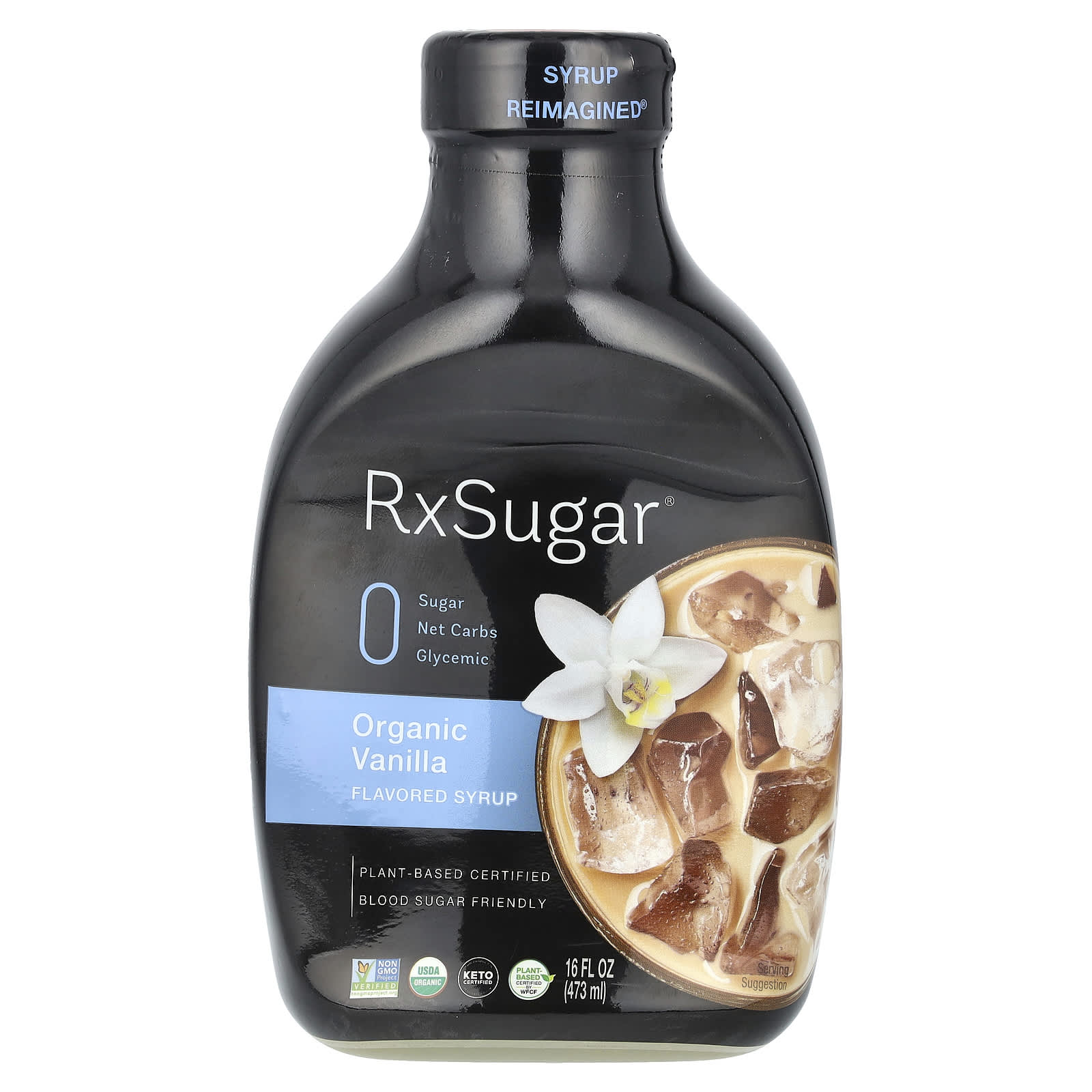 RxSugar, Органический ванильный сироп, 473 мл (16 жидк. унц.)