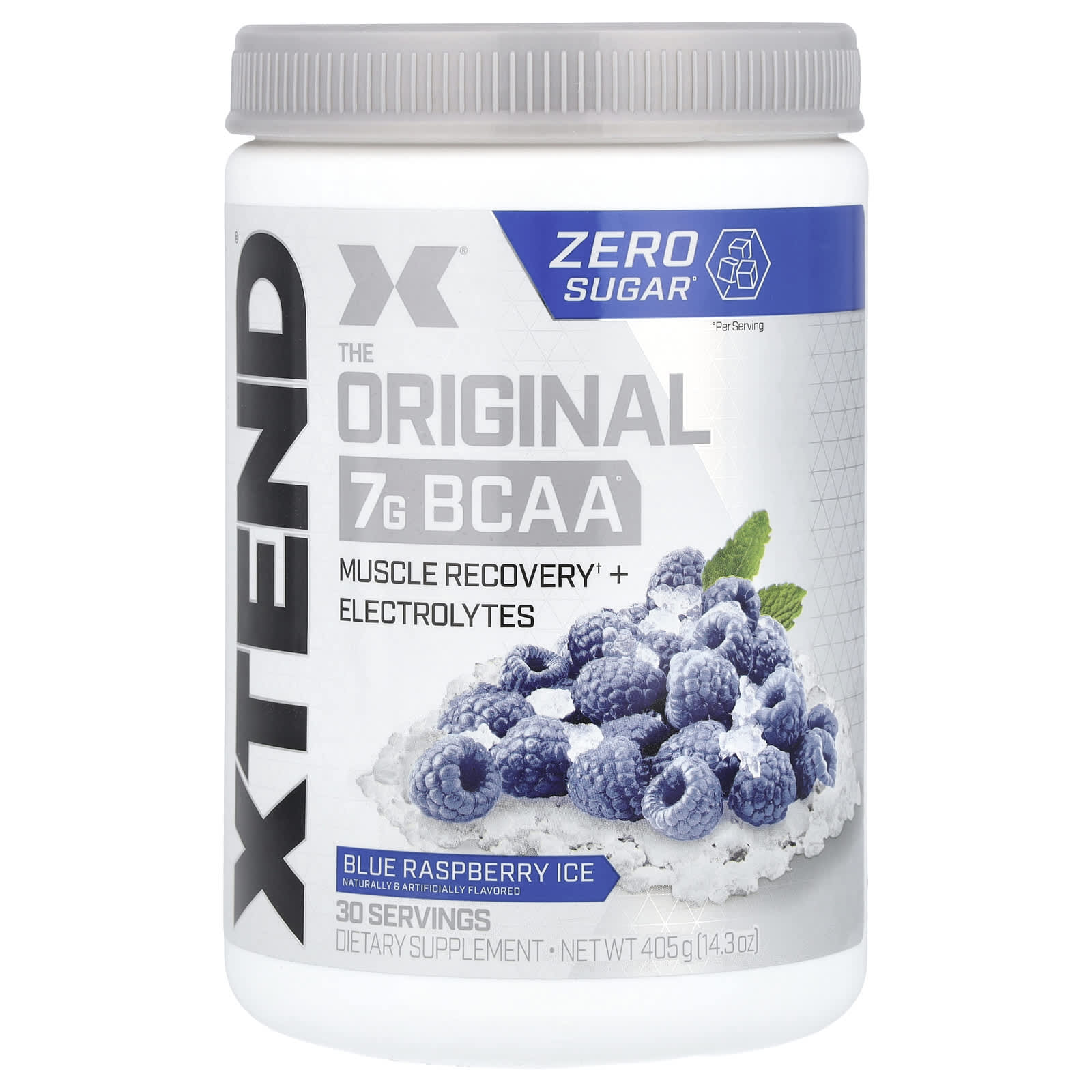 XTEND The Original 7 г аминокислот с разветвленной цепью BCAA со вкусом голубой малины 420 г 148 унции 5490₽