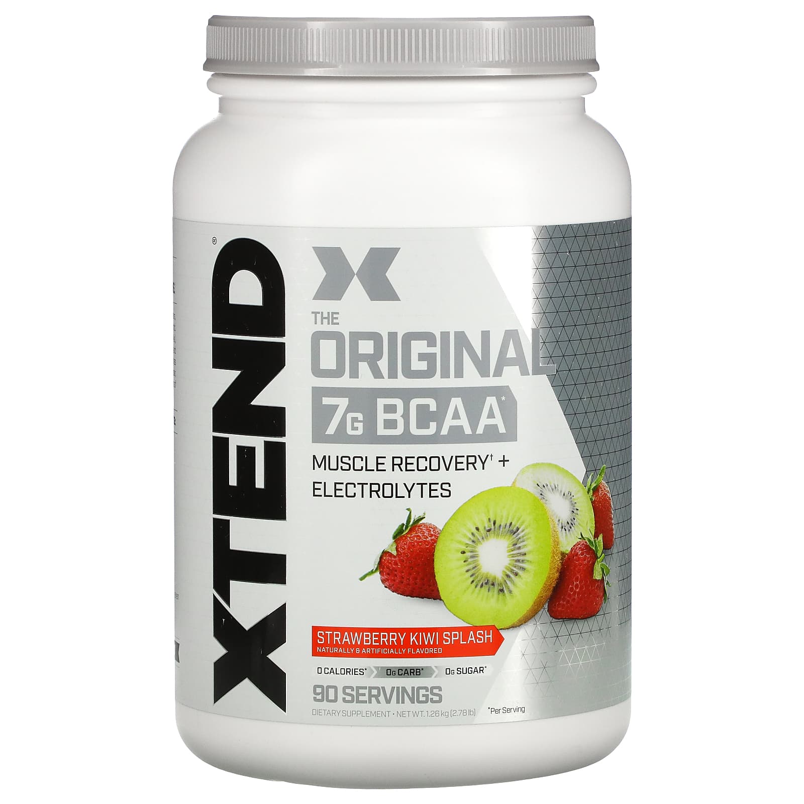 XTEND The Original 7 г аминокислот с разветвленной цепью BCAA со вкусом клубники и киви 126 кг 278 фунта 12790₽