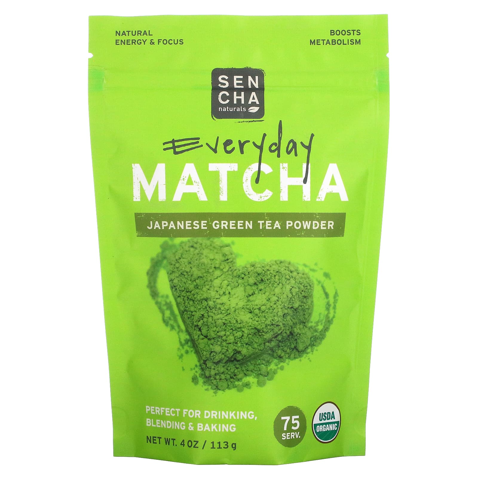 Sencha Naturals Everyday Matcha японский зеленый чай матча в порошке 113 г 4 унции 3290₽