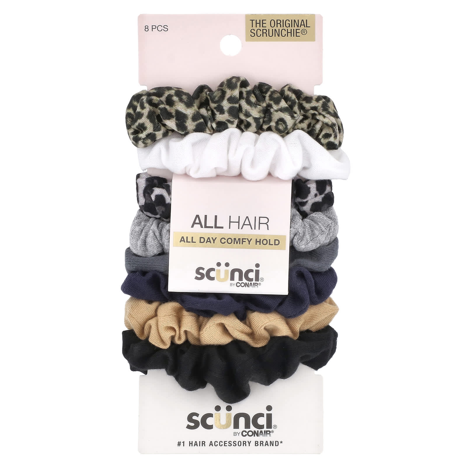 Scunci Мини-резинки для волос No Damage Mini Scrunchies разные цвета деним 8 штук 1590₽