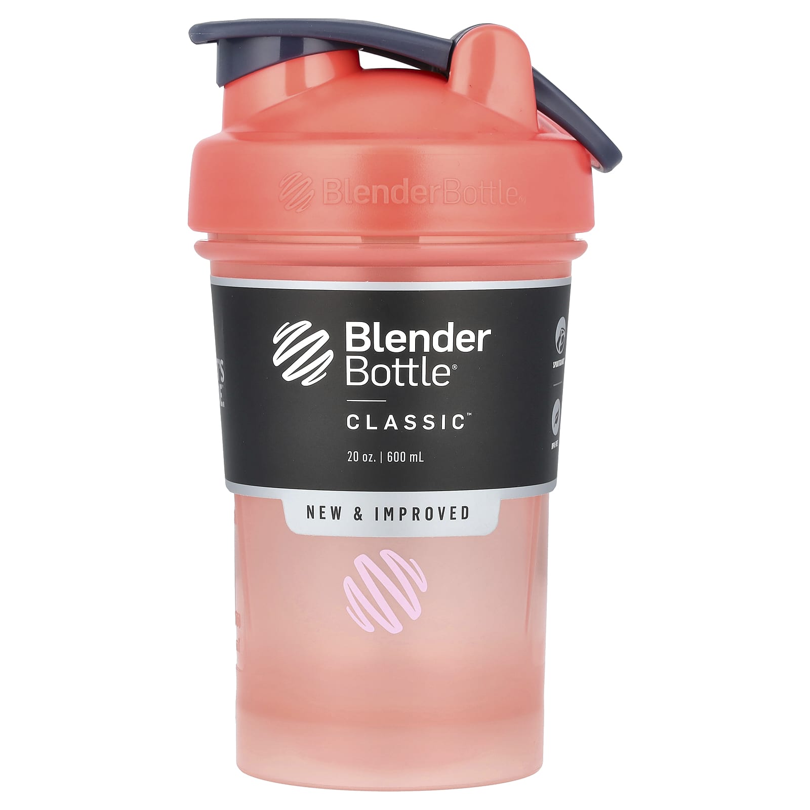 Blender Bottle классический коралловый 600 мл 20 унций 2190₽