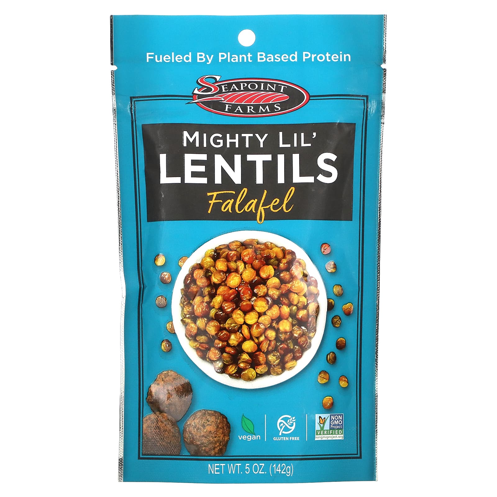 Seapoint Farms, Mighty Lil 'Lentils, Фалафель, 5 унций (142 г)