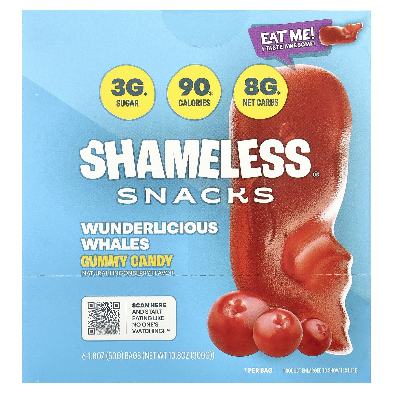 Shameless Snacks жевательные конфеты Wanderlicious Whales 6 пакетиков по 50 г 18 унции 3290₽