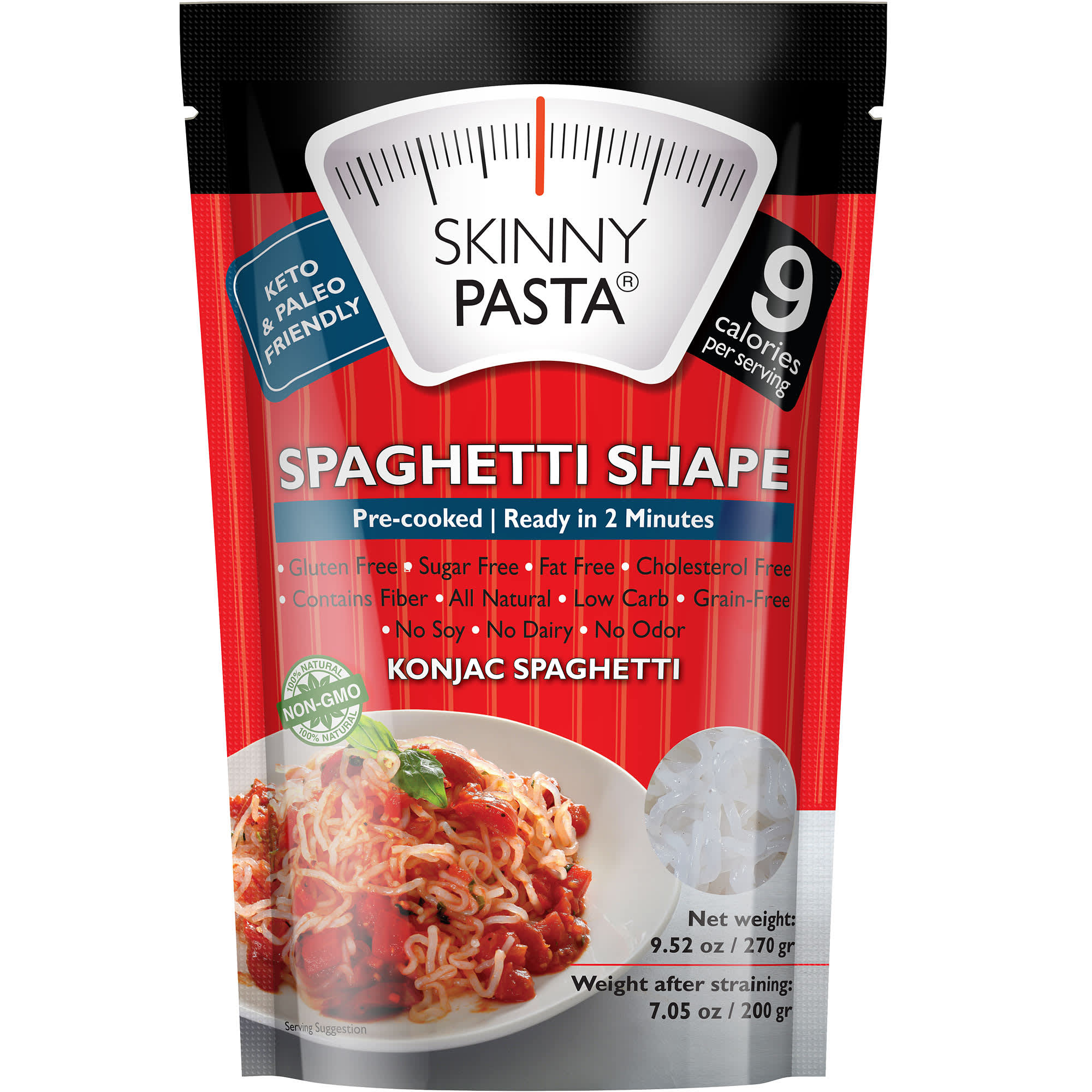 Skinny Pasta, спагетти Shape, конжак, 270 г (9,52 унции)