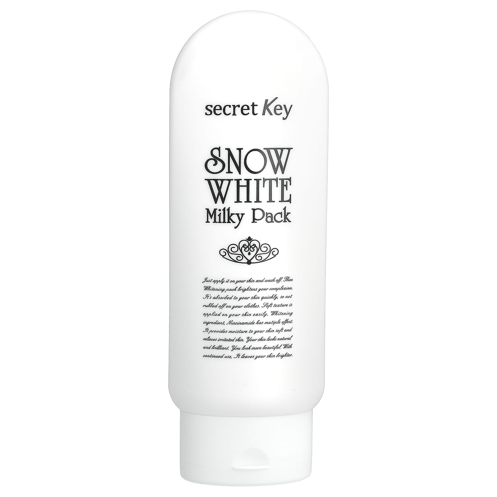 Secret Key, Snow White Milky Pack, отбеливающая маска, 200 г (7,05 унции)