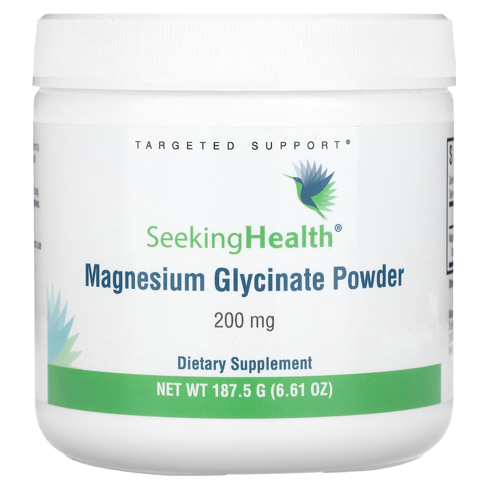Seeking Health глицинат магния в порошке 200 мг 1875 г 661 унции 6790₽