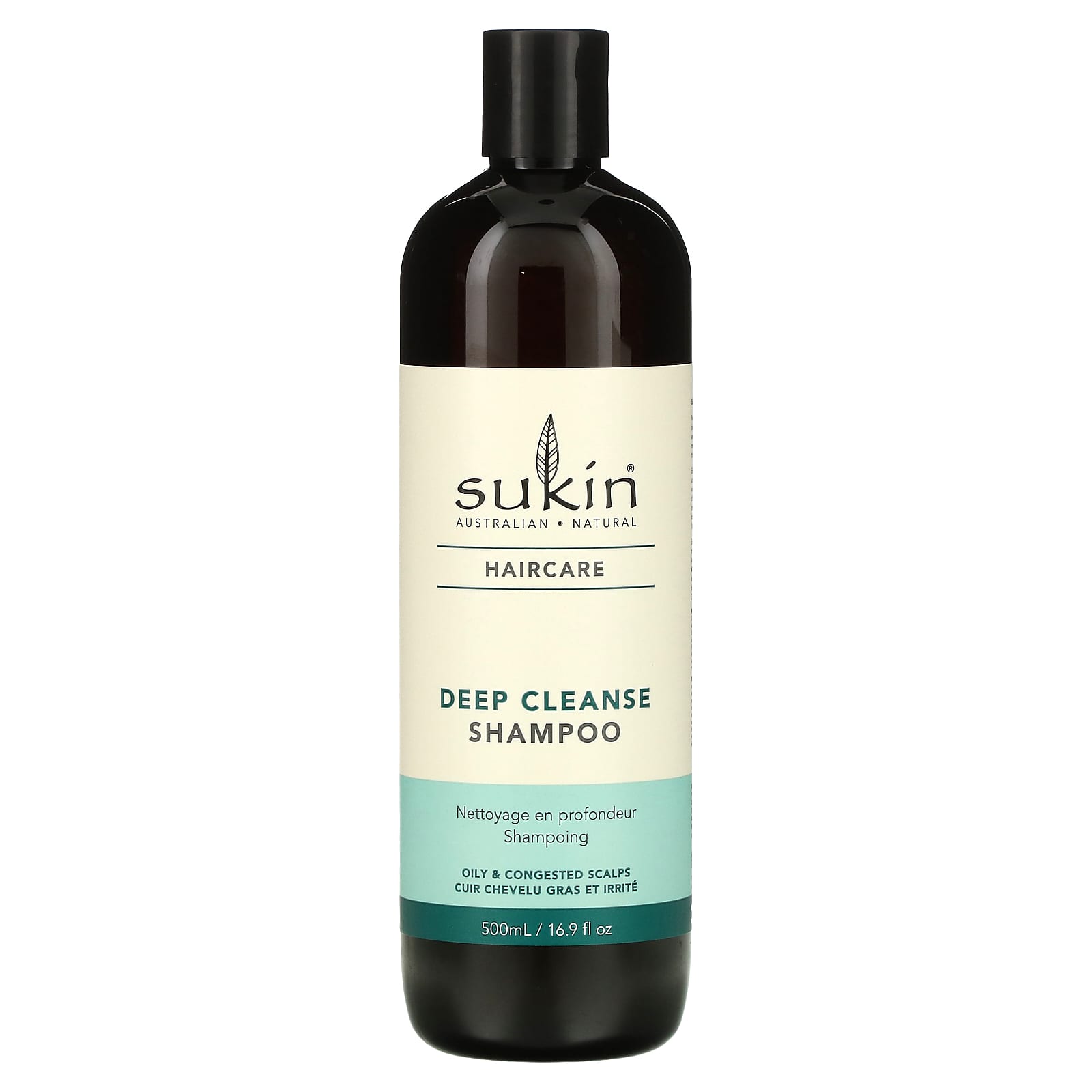 Sukin, Haircare, шампунь для глубокого очищения, для жирной и скопившейся кожи головы, 500 мл (16,9 жидк. унц.)