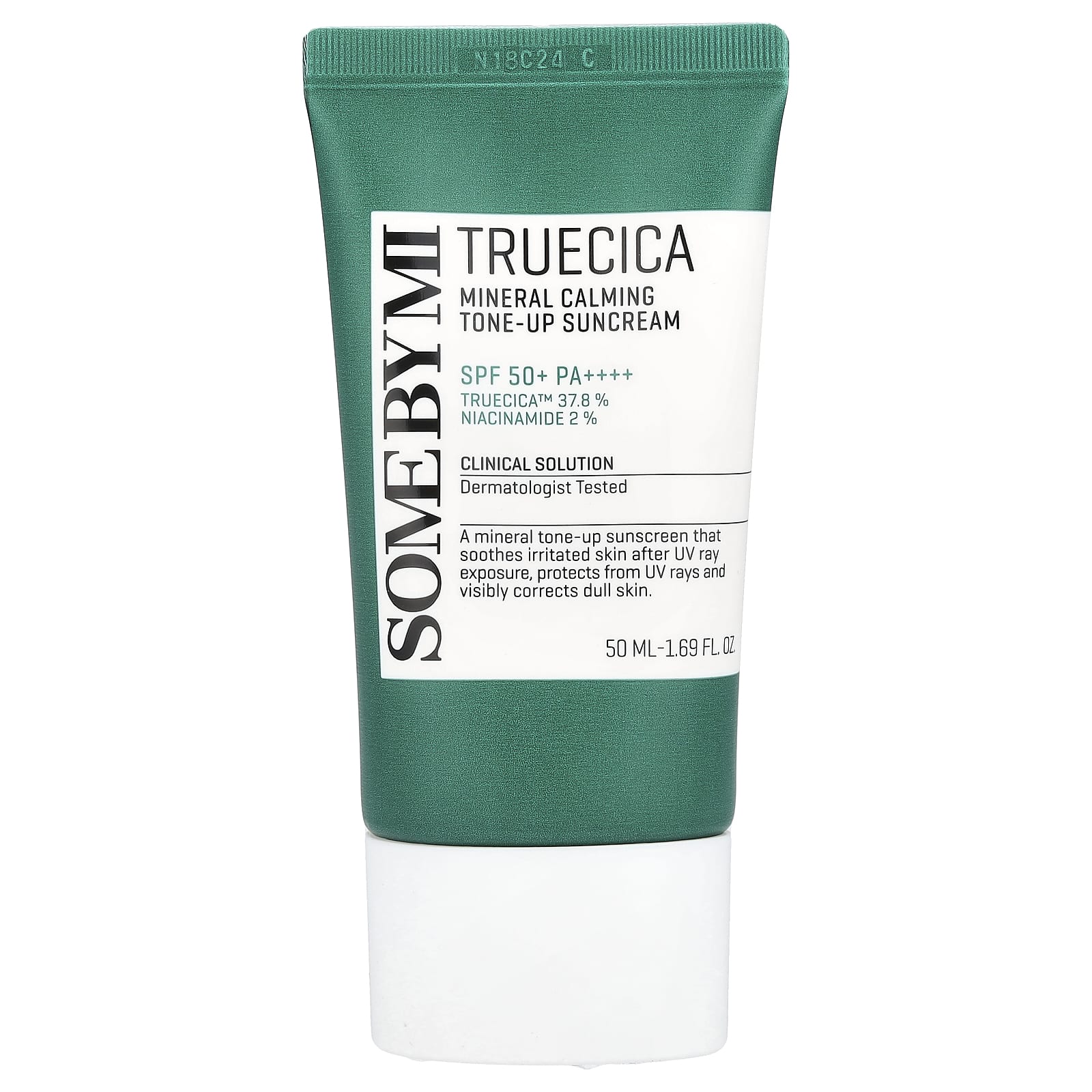 SOME BY MI, Truecica Mineral Calming, тонизирующее солнцезащитное средство, SPF 50+ PA ++++, 50 мл (1,69 жидк. Унции)