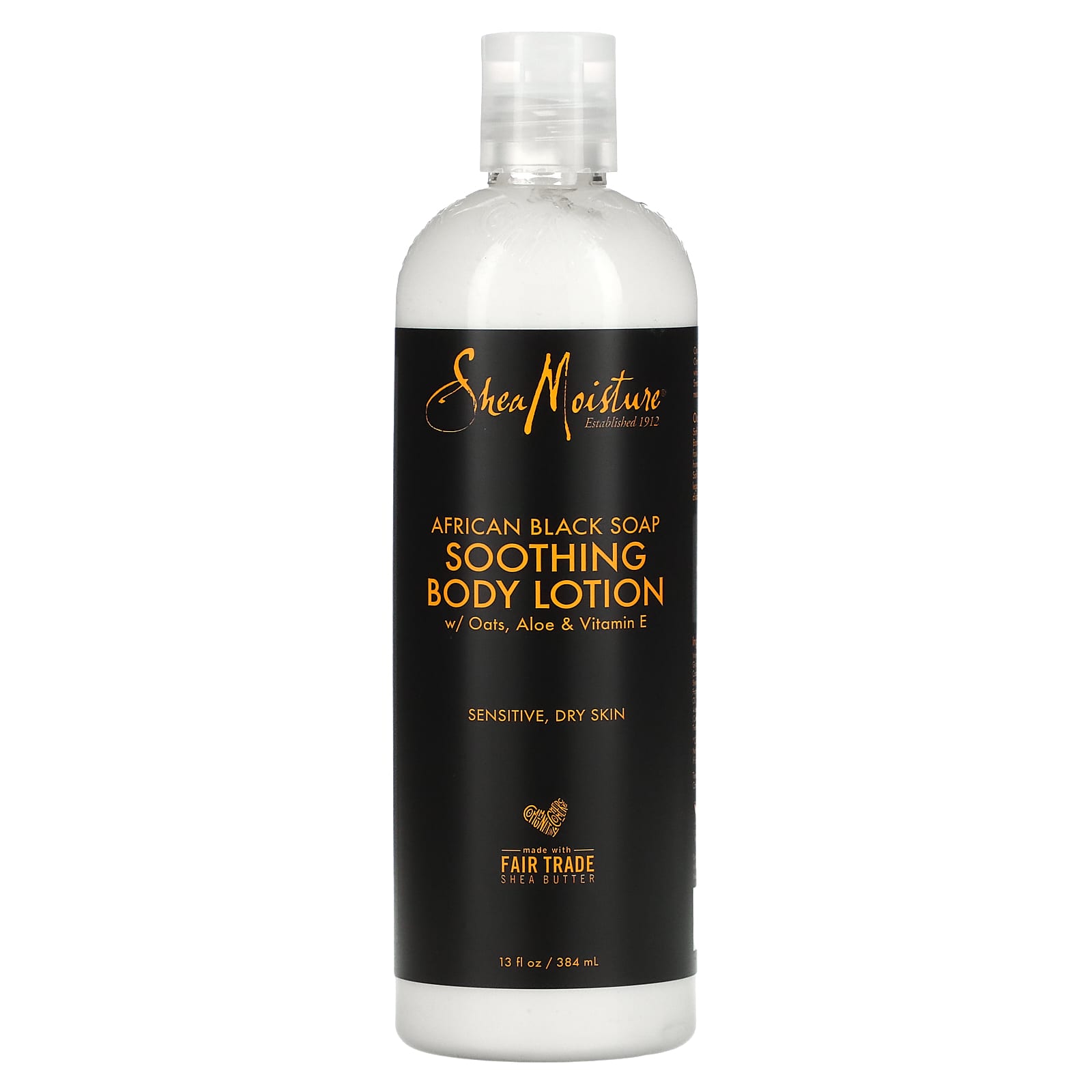 SheaMoisture, Успокаивающий лосьон для тела, африканское черное мыло, 369 г (13 унций)