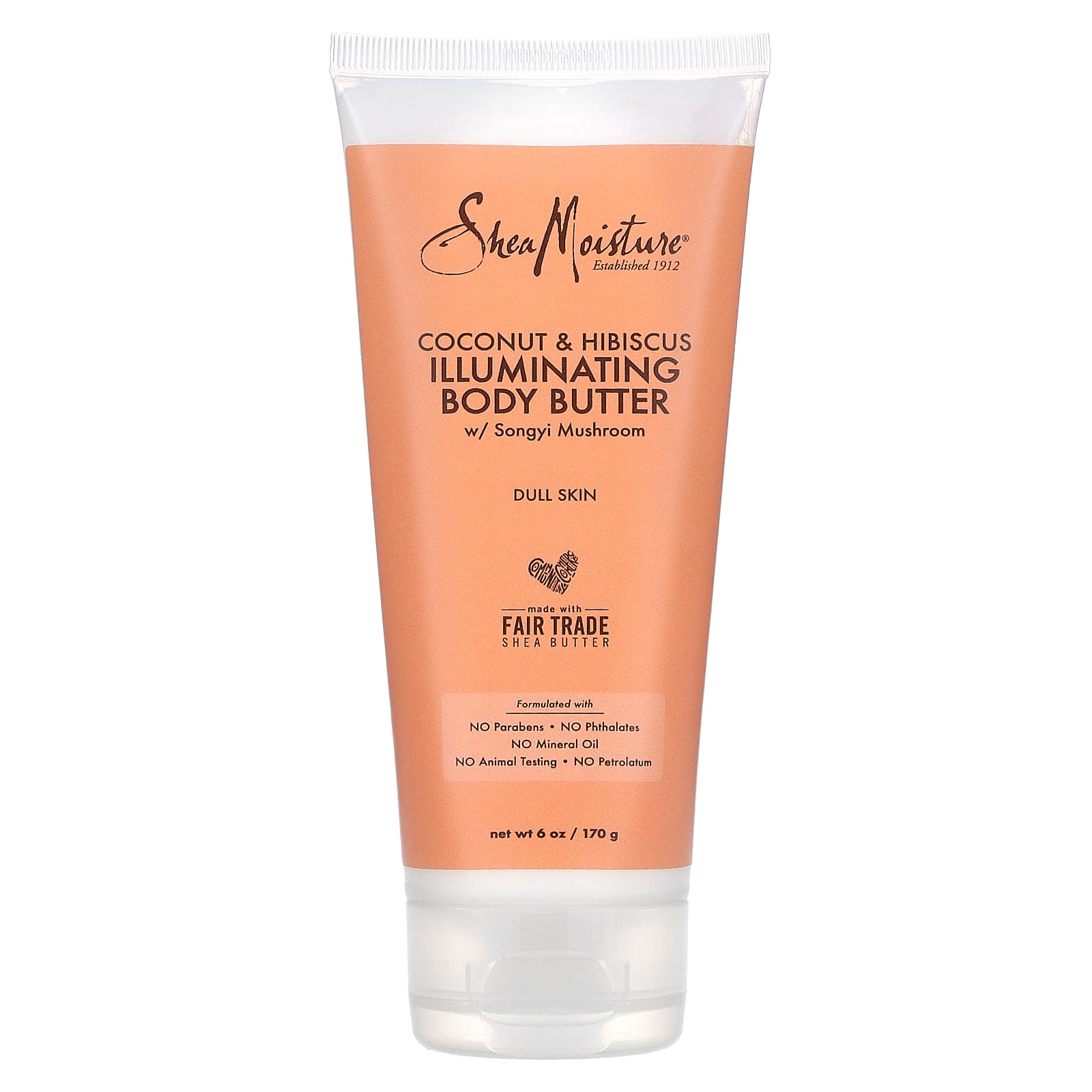 SheaMoisture, Осветляющее масло для тела, кокос и гибискус, 6 жидких унций (177 мл)