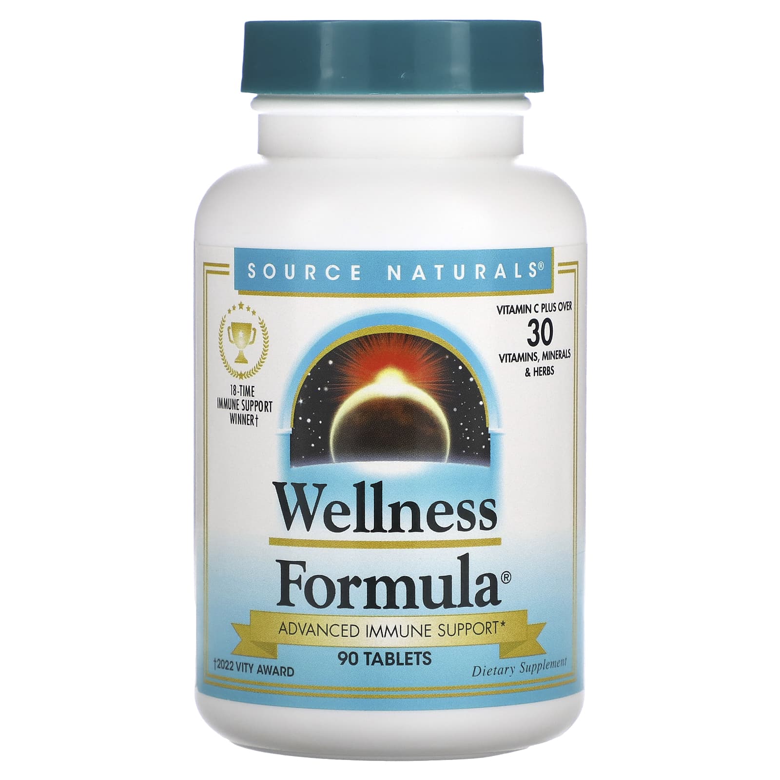 Source Naturals, Wellness Formula, улучшенная поддержка иммунитета, 90 таблеток