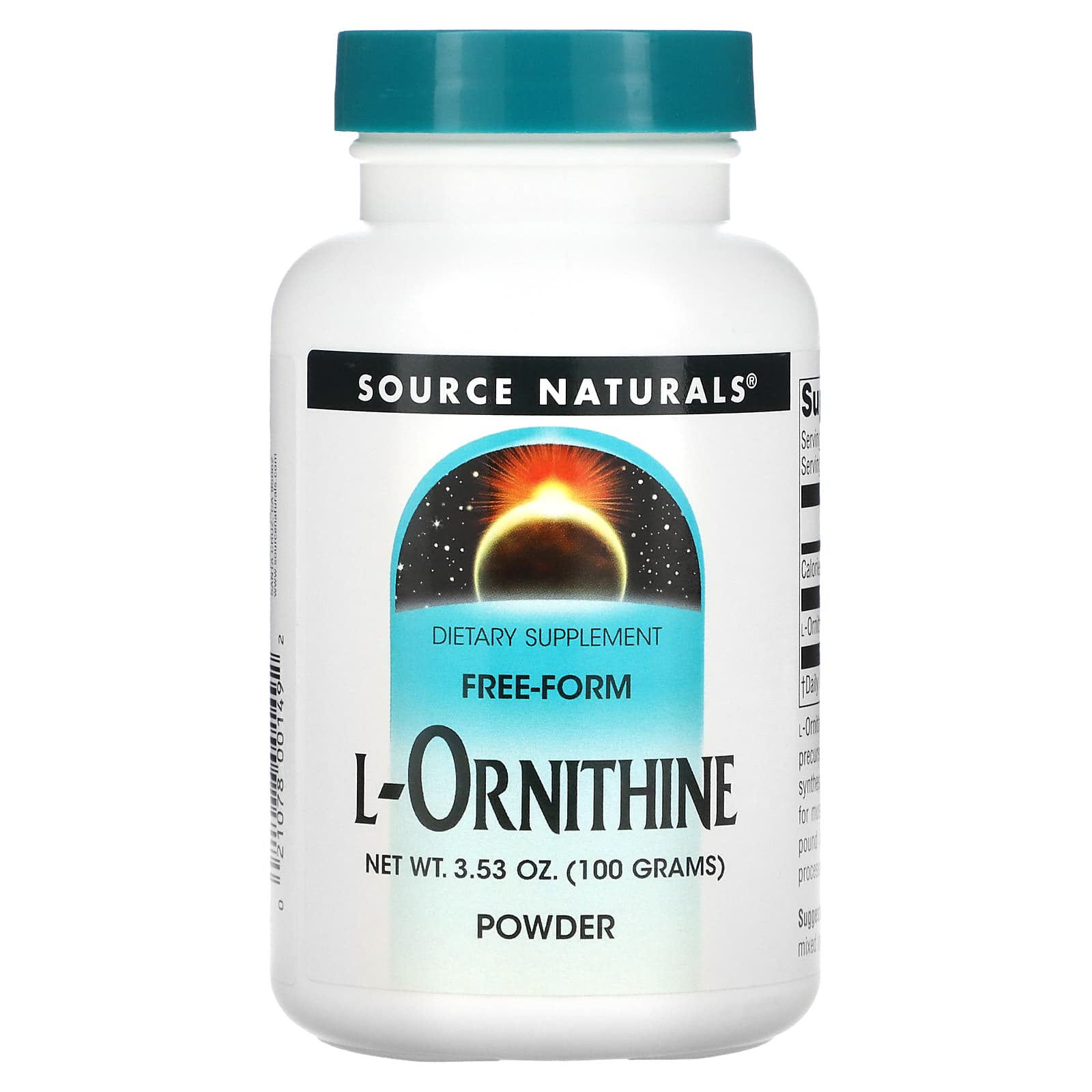 Source Naturals L-орнитин в виде порошка 100 г 353 унции 3290₽