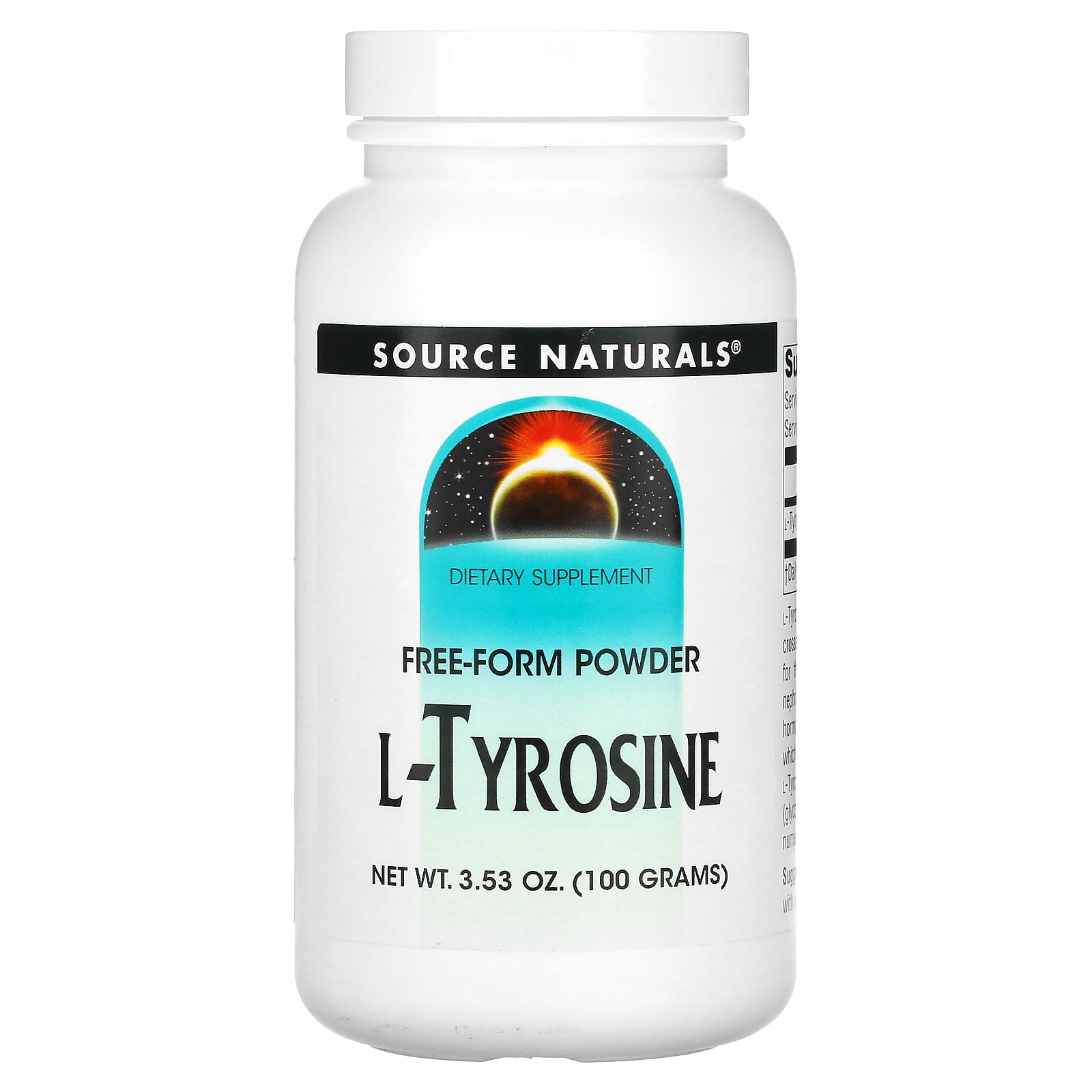 Source Naturals L-тирозин порошок произвольной формы 353 унций 100 г 2490₽