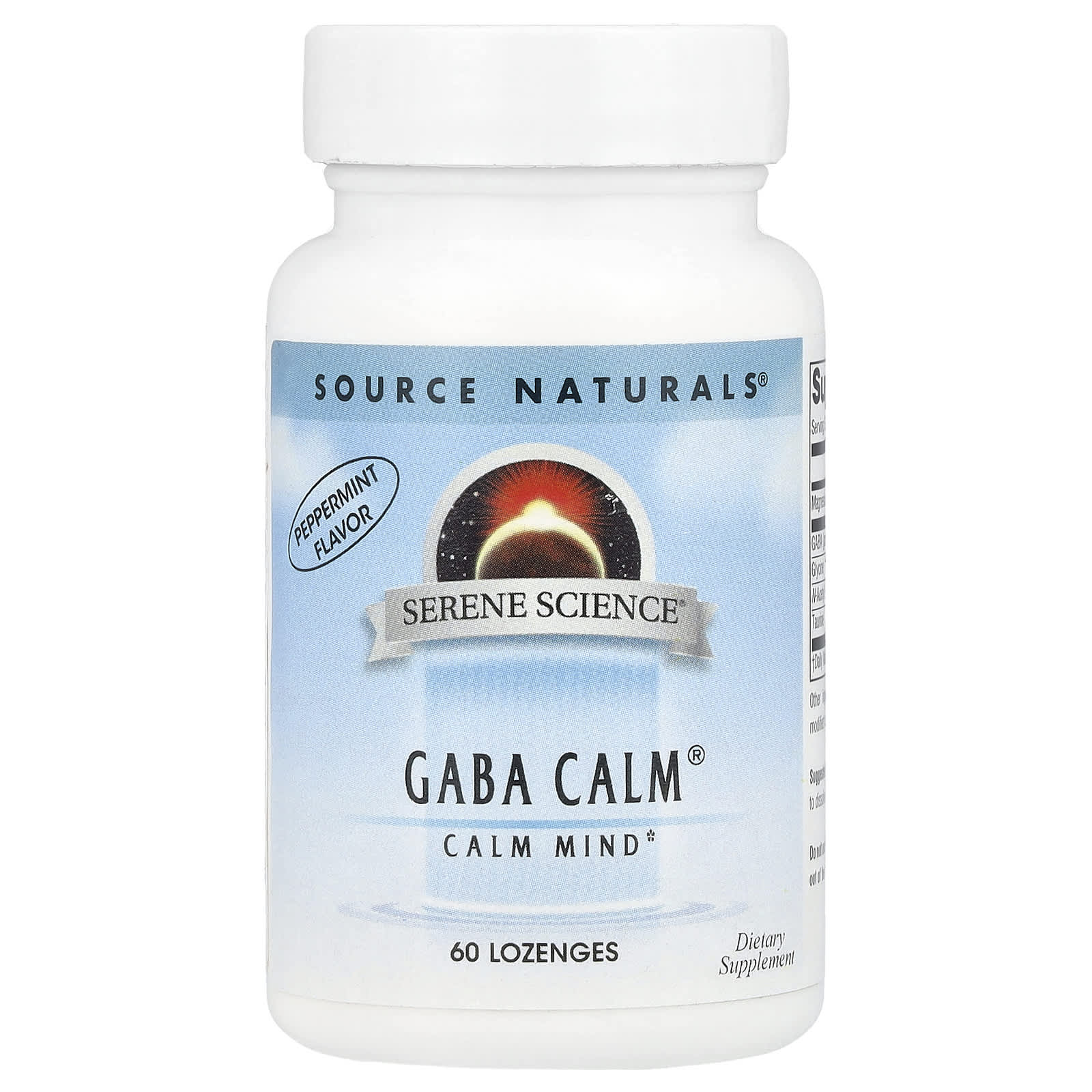 Source Naturals, Serene Science®, ГАМК Calm®, перечная мята, 60 пастилок