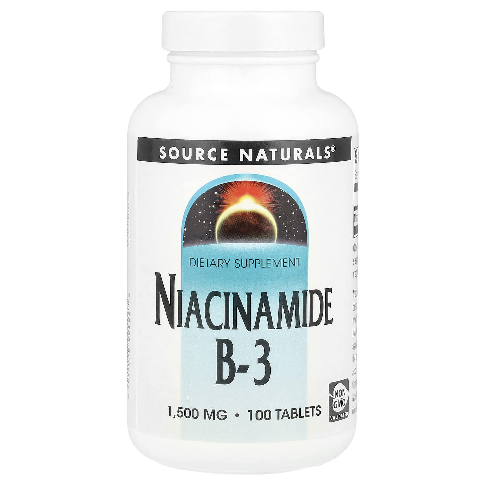 Source Naturals, Ниацинамид B3, 1500 мг, 100 таблеток