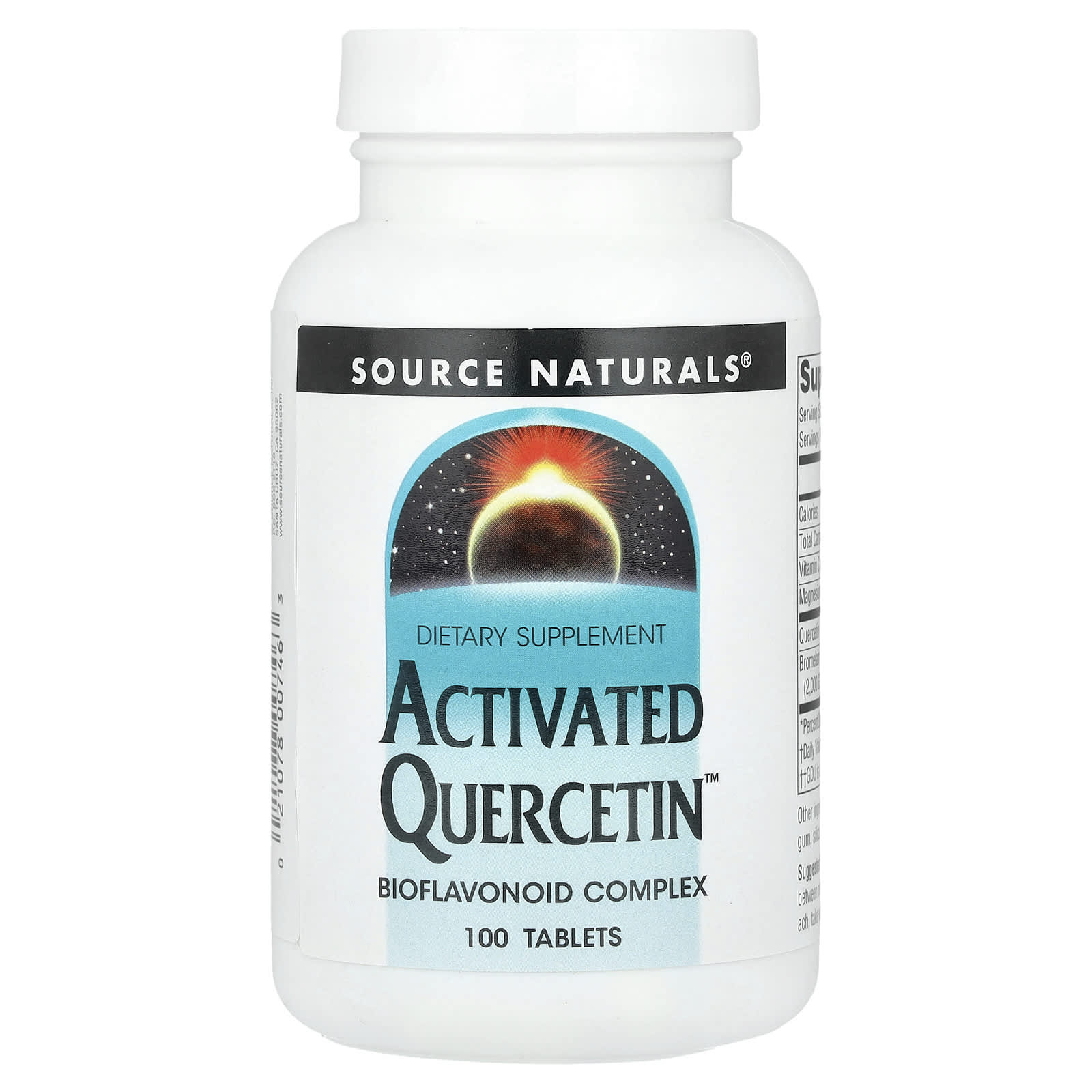 Source Naturals, Activated Quercetin ™, биофлавоноидный комплекс, 100 таблеток