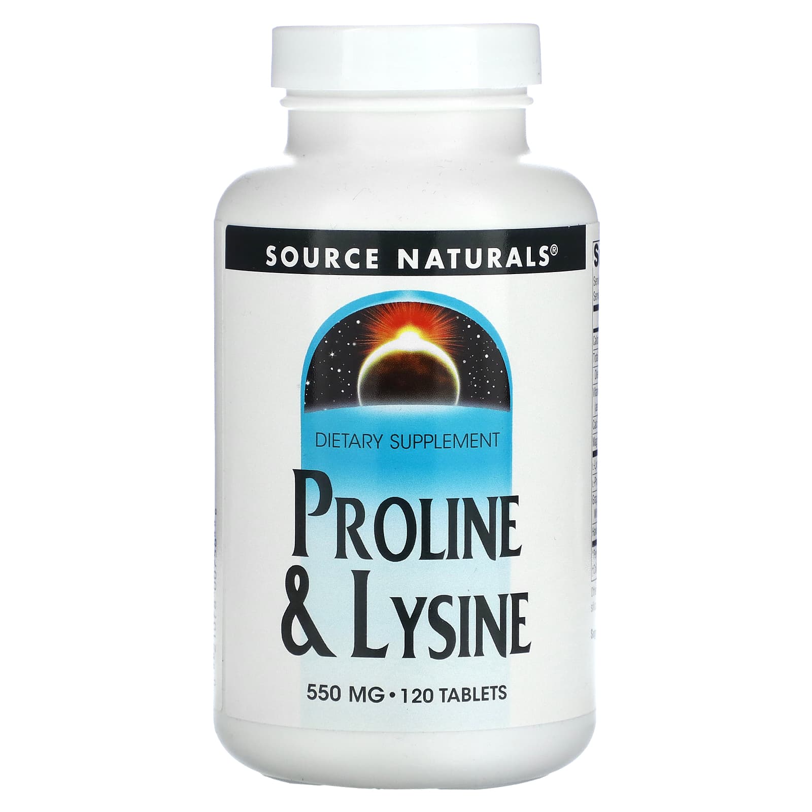 Source Naturals L-пролин и L-лизин 550 мг 120 таблеток 2990₽