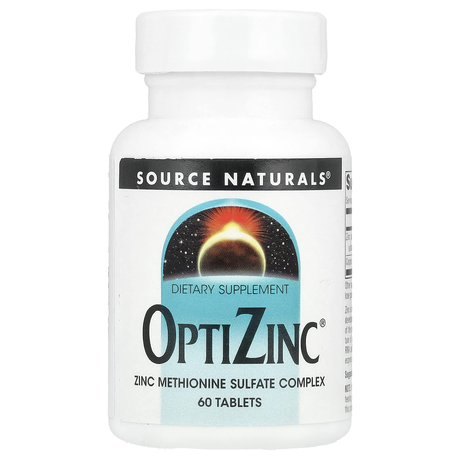 Source Naturals, OptiZinc®, 60 таблеток