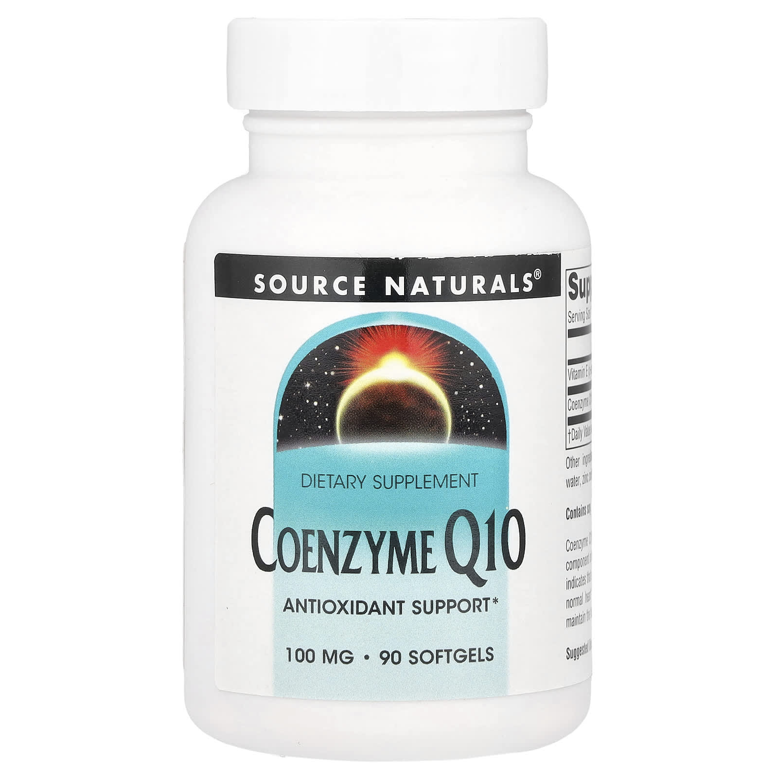 Source Naturals, Коэнзим Q10, 100 мг, 90 мягких таблеток