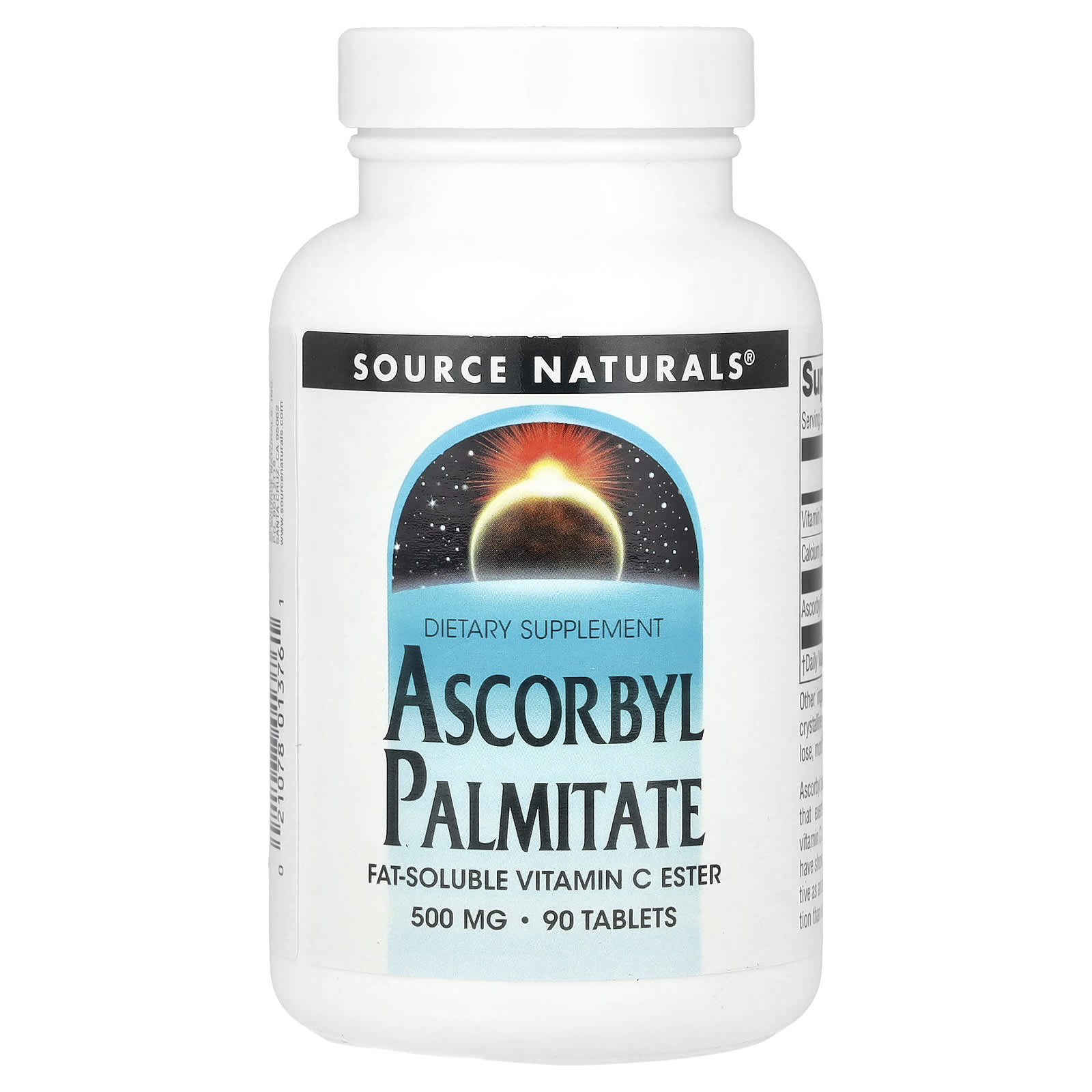 Source Naturals Аскорбил пальмитат 500 мг 90 таблеток 2590₽
