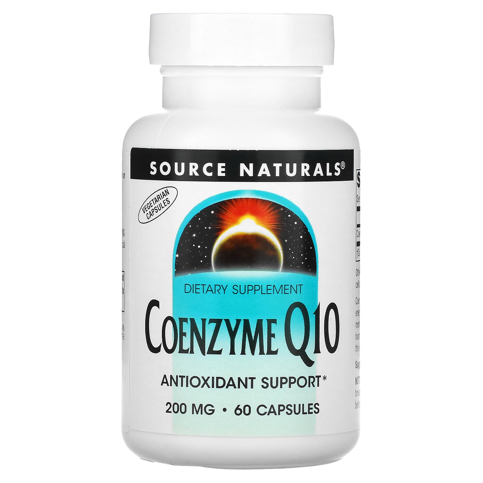 Source Naturals, коэнзим Q10, 200 мг, 60 капсул