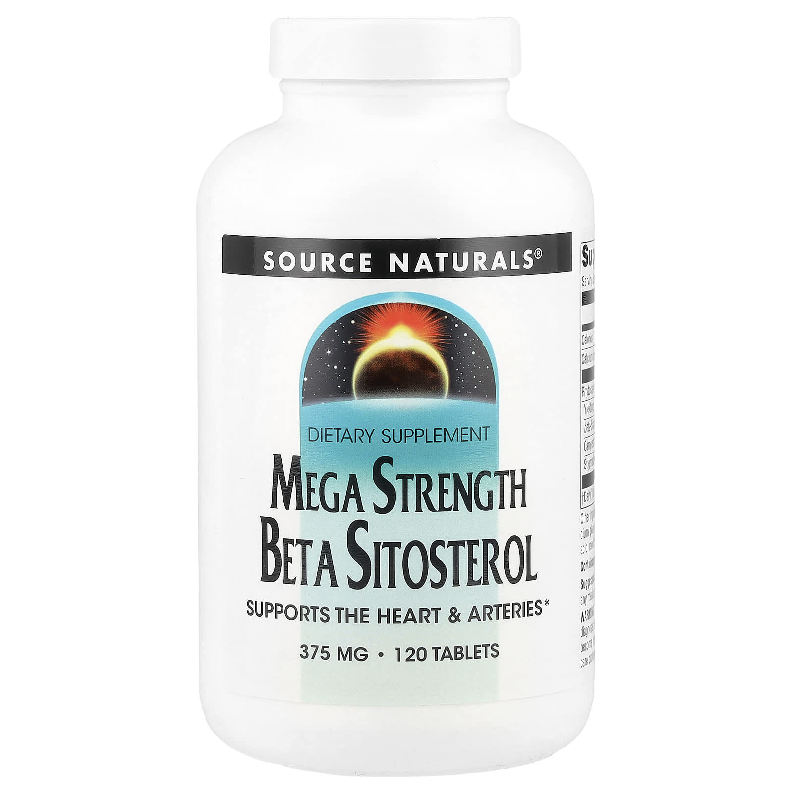Source Naturals бета-ситостерол усиленного действия 375 мг 120 таблеток 2990₽