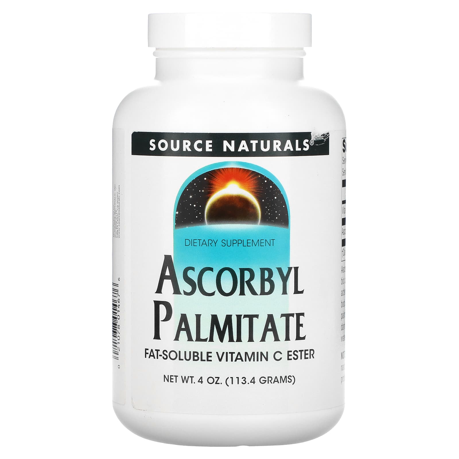 Source Naturals, Аскорбилпальмитат, порошок, 4 унции (113,4 г)