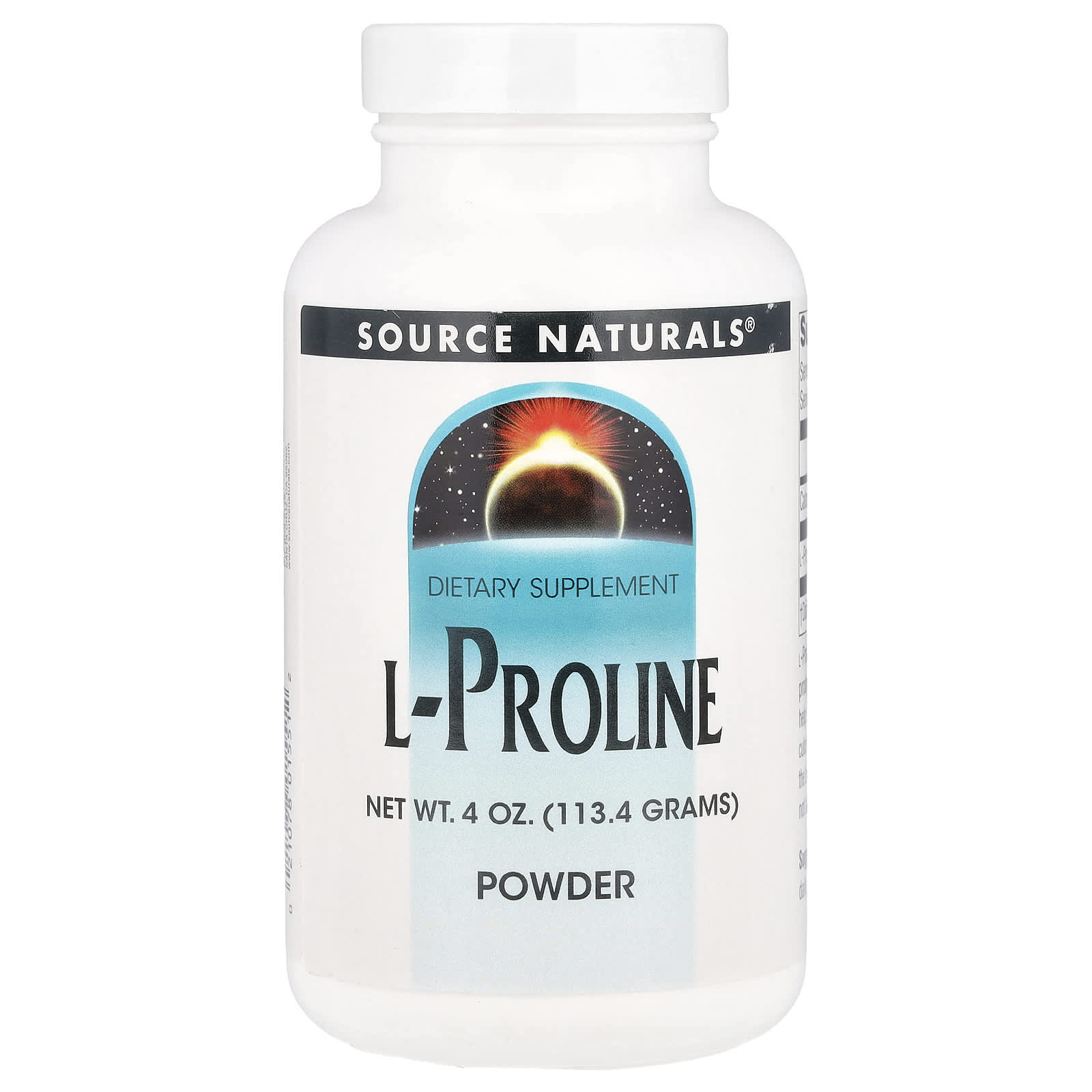 Source Naturals, L-пролин в порошке, 113,4 г (4 унции)