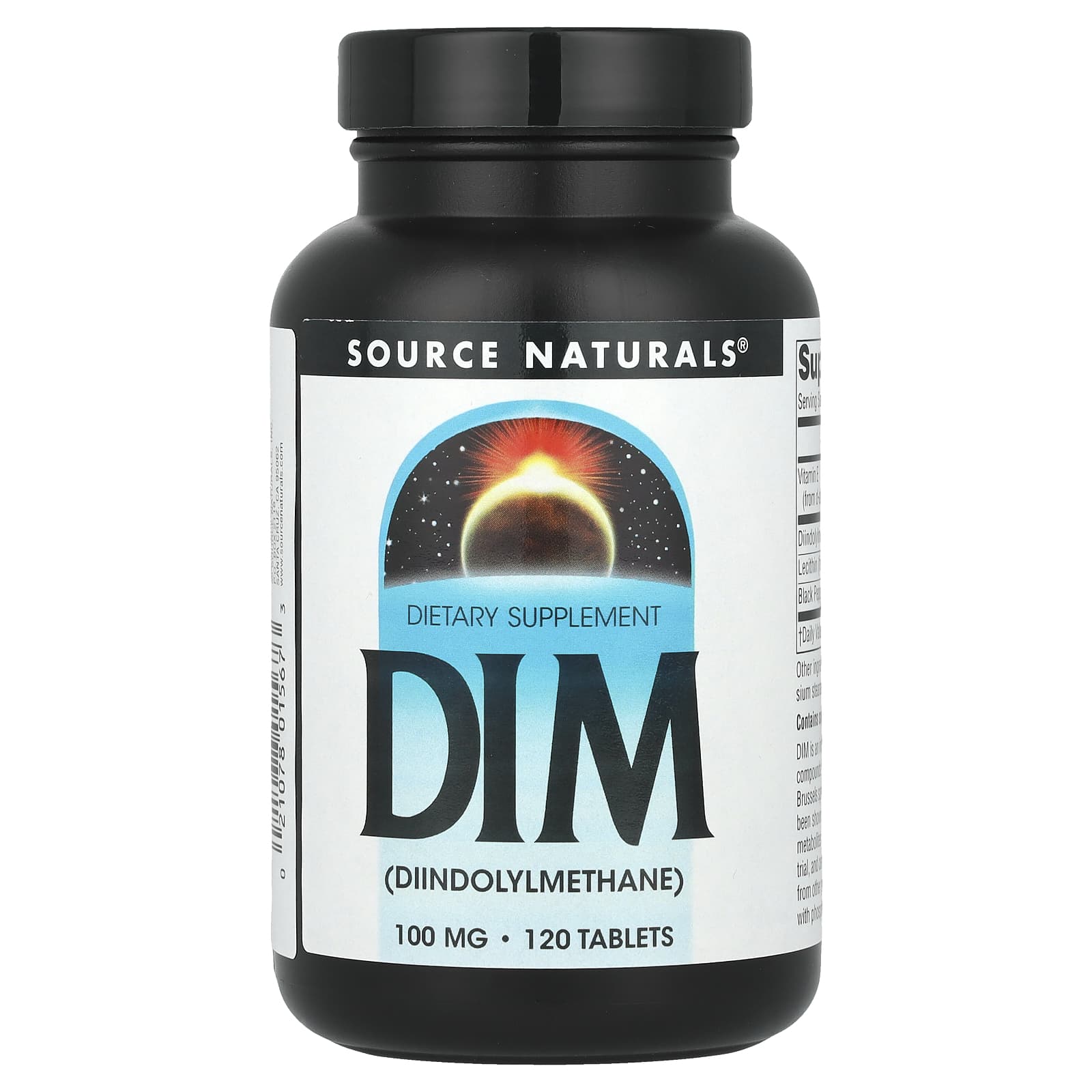 Source Naturals, DIM, 100 мг, 120 таблеток