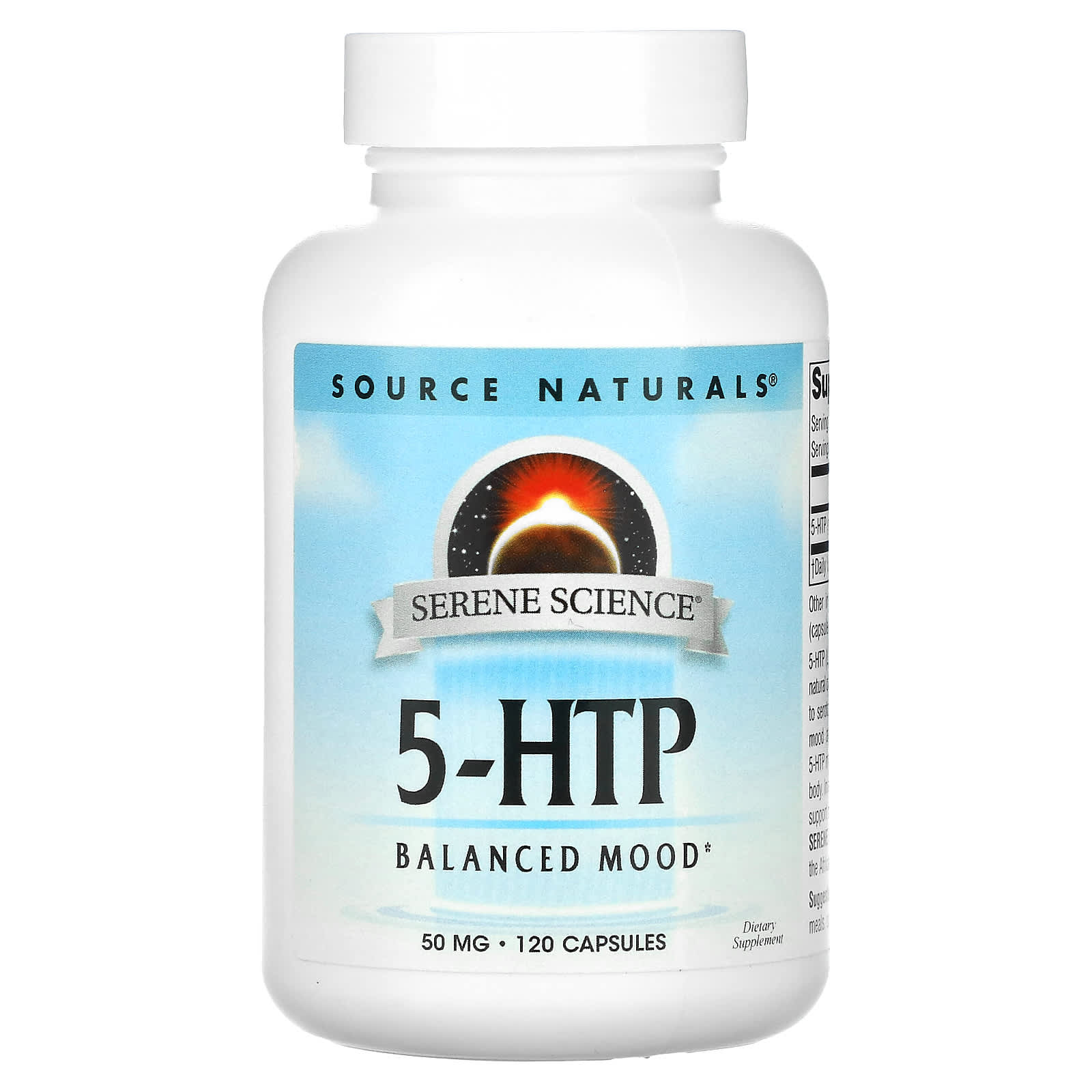 Source Naturals, 5-HTP, 50 мг, 120 капсул