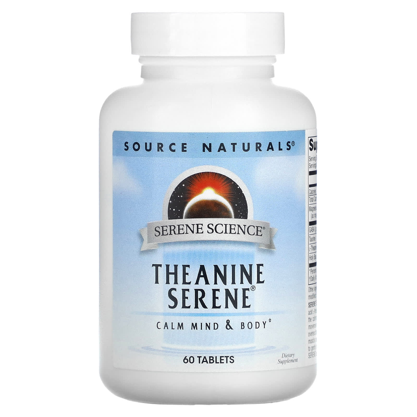 Source Naturals Serene Science Theanine Serene 60 таблеток 2390₽