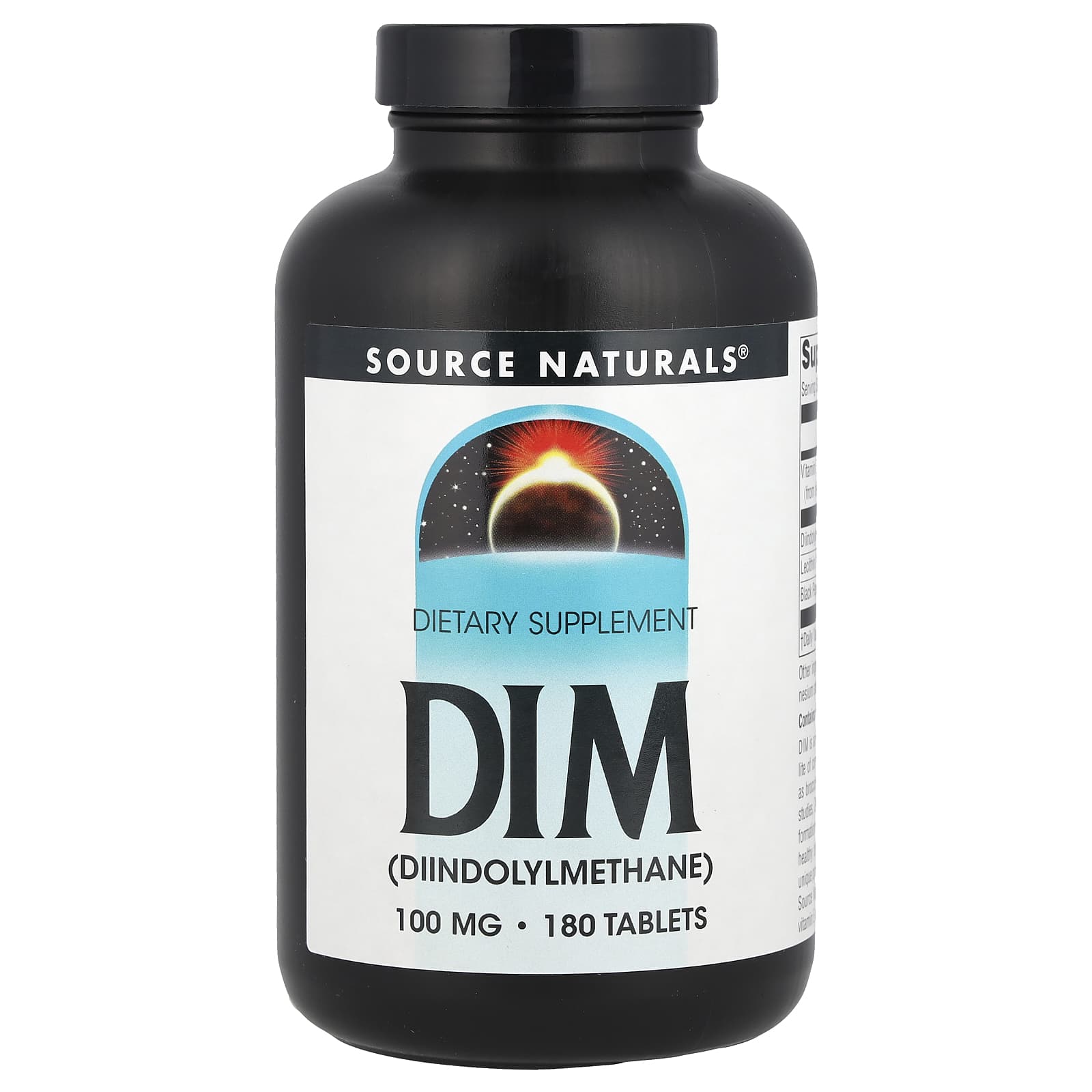 Source Naturals, DIM, 100 мг, 180 таблеток