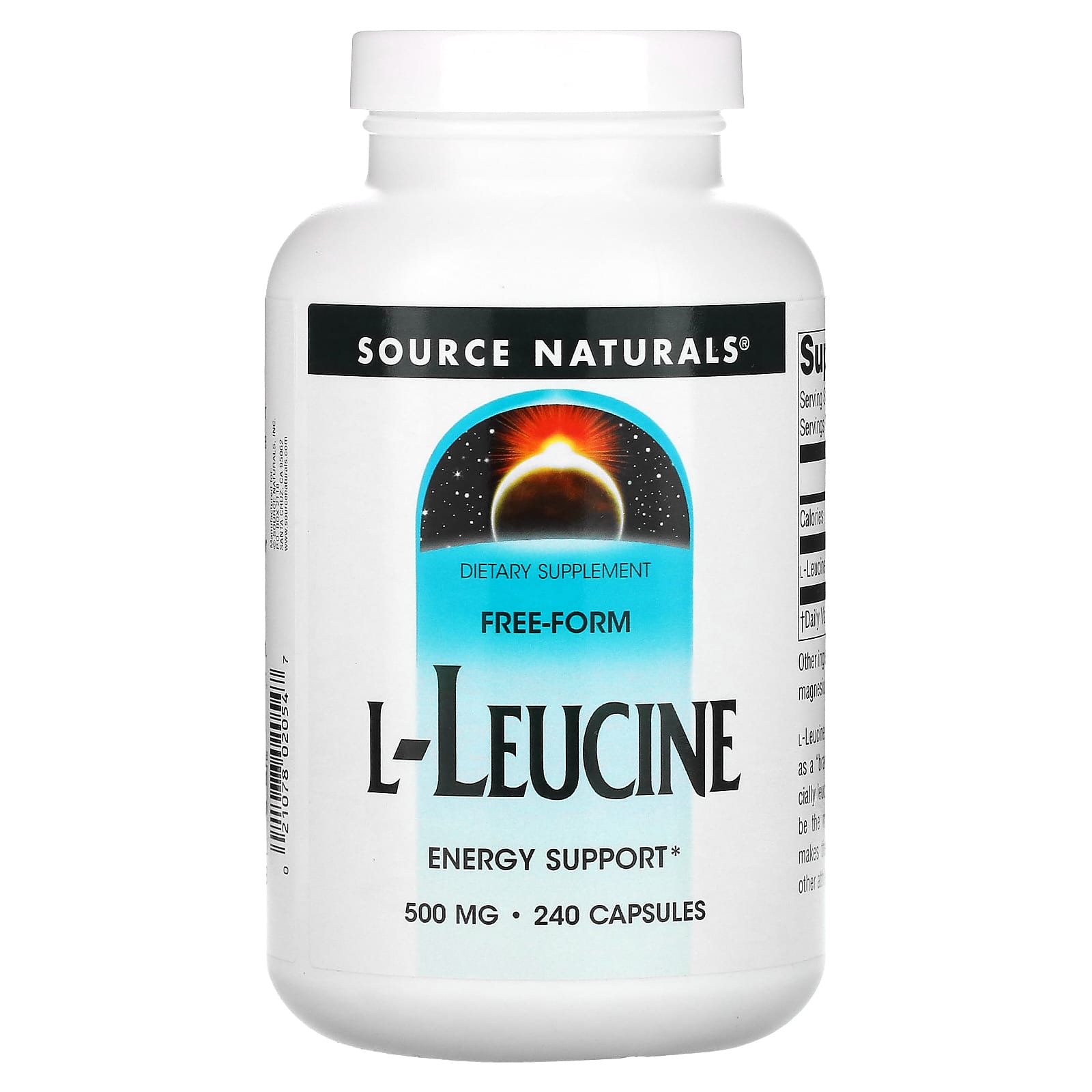 Source Naturals L-лейцин 500 мг 240 капсул 5390₽