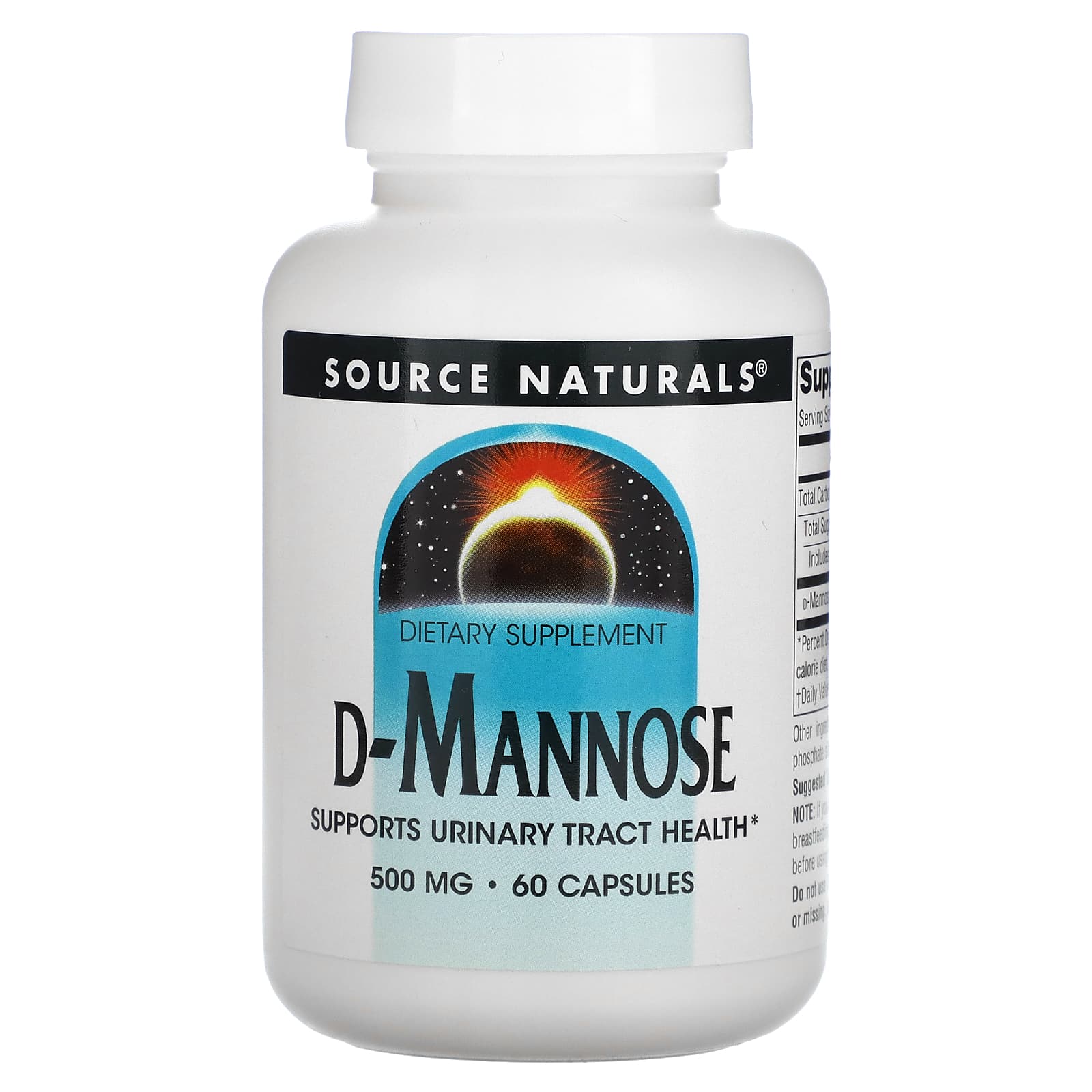 Source Naturals D-манноза 500 мг 60 капсул 3290₽