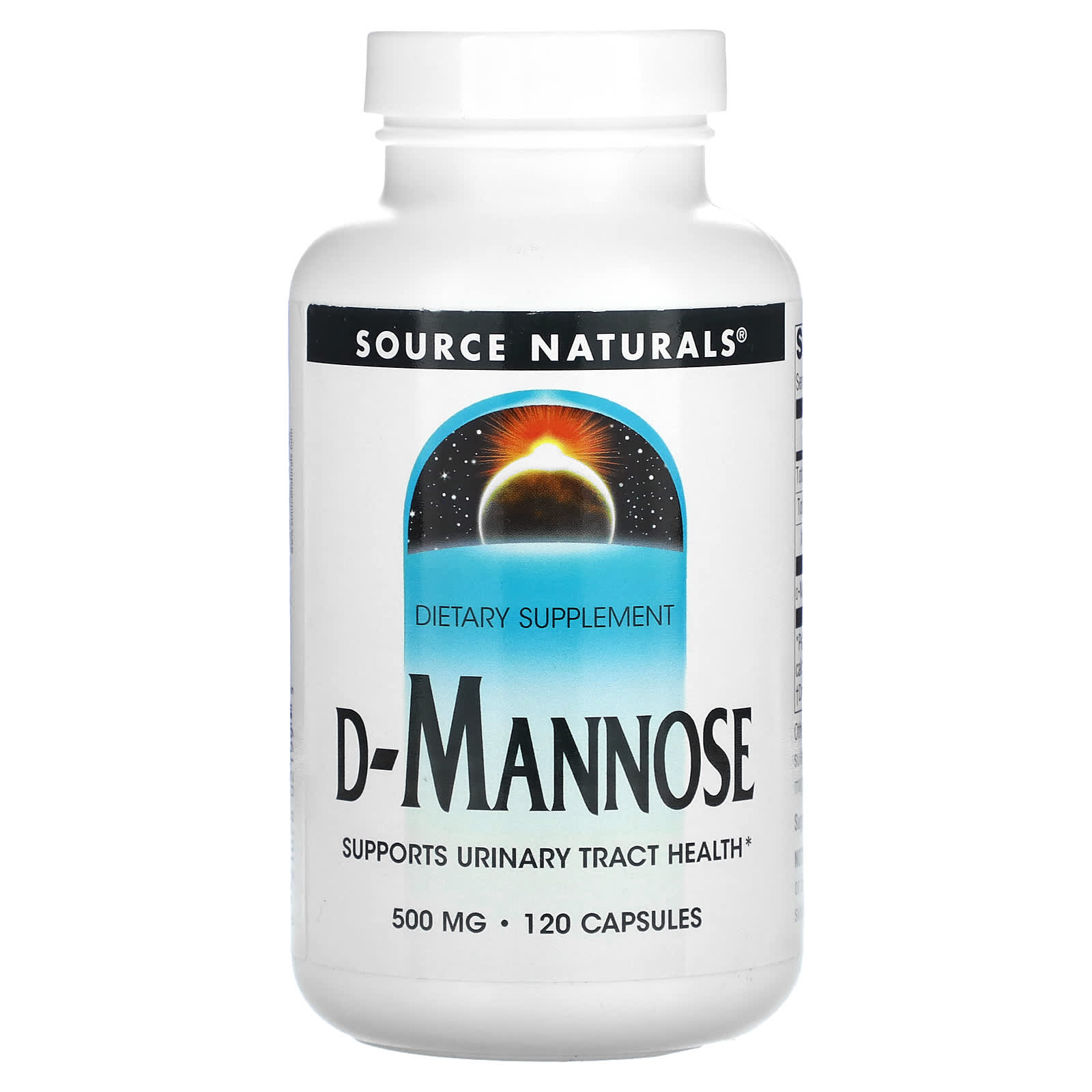 Source Naturals D-манноза 500 мг 120 капсул 5690₽