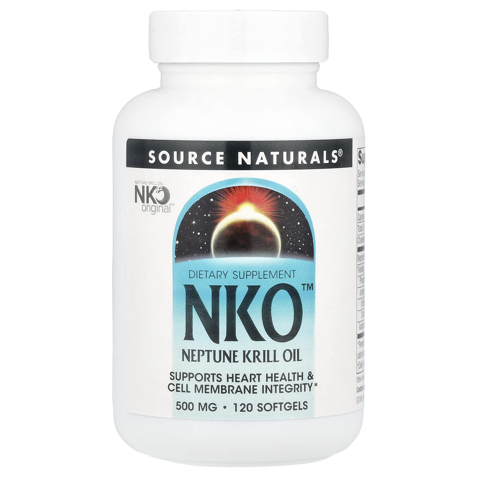 Source Naturals, NKO ™, масло криля Нептуна, 500 мг, 120 мягких таблеток