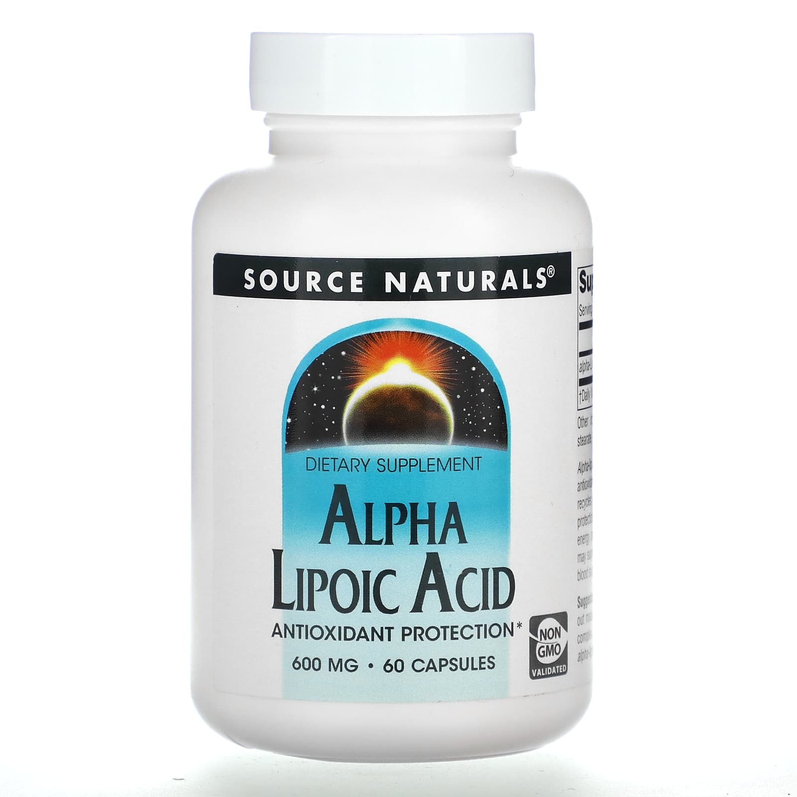 Source Naturals Альфа-липоевая кислота 600 мг 60 капсул 3190₽