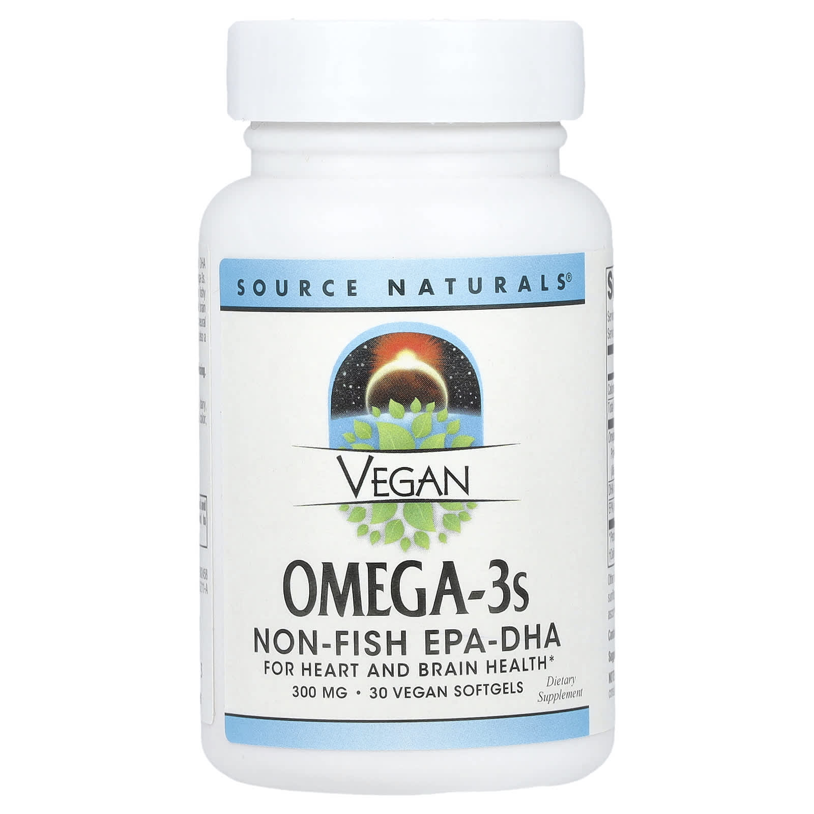 Source Naturals Vegan Omega-3s EPA-DHA 300 мг 30 мягких таблеток 2990₽