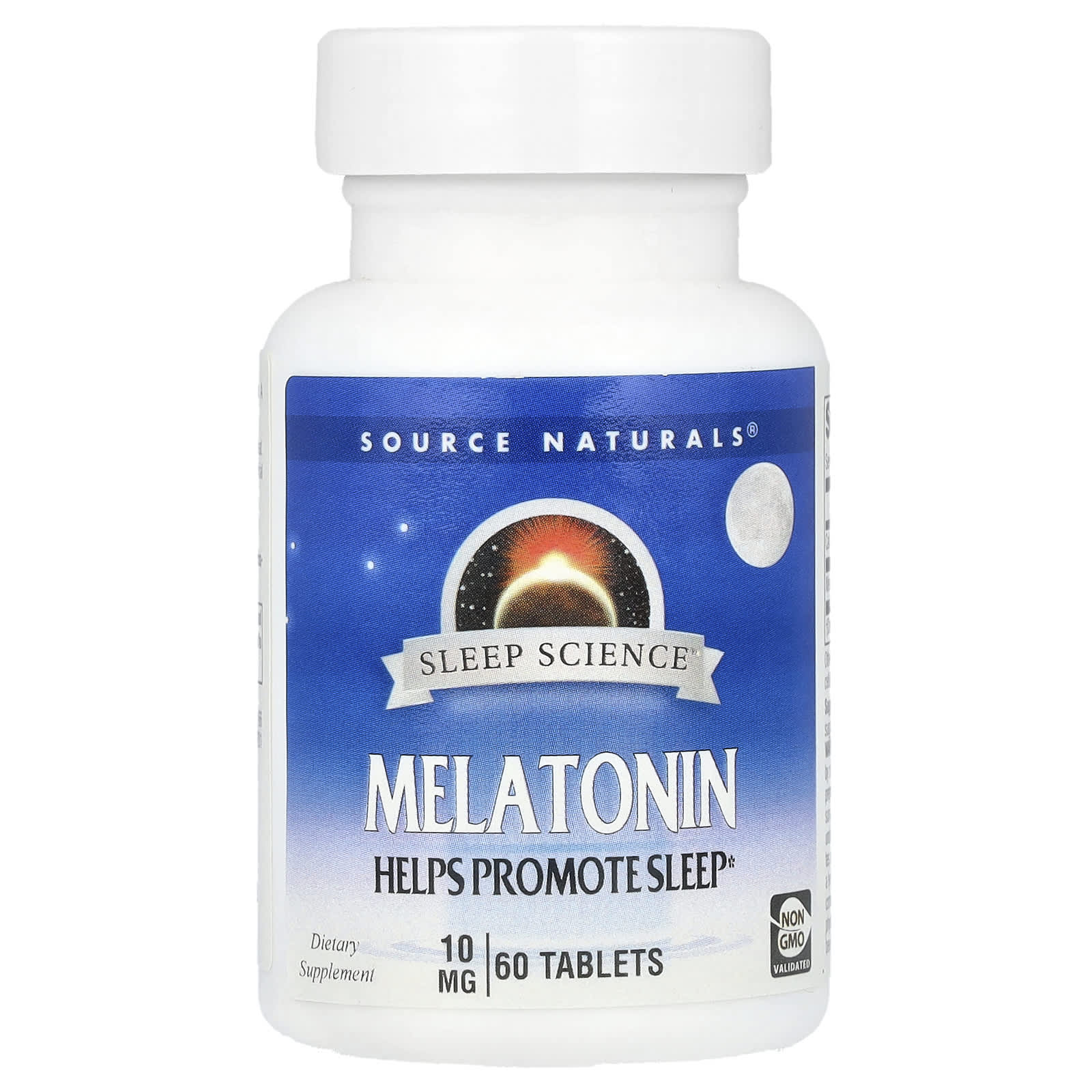 Source Naturals, Sleep Science®, мелатонин, 10 мг, 60 таблеток