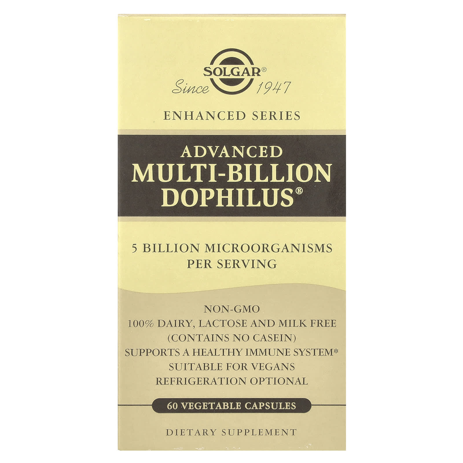 Solgar, Advanced Multi-Billion Dophilus®, 60 растительных капсул