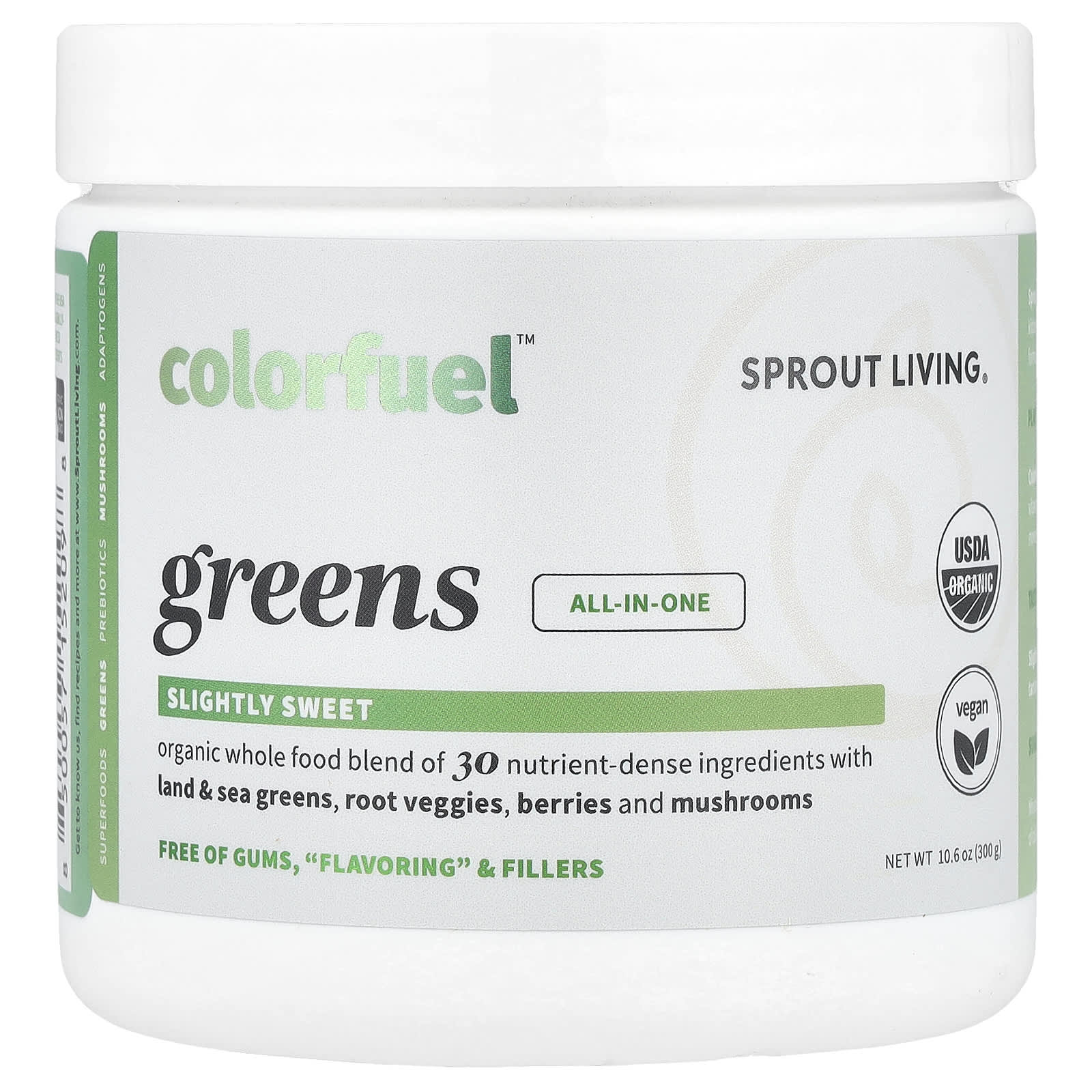 Sprout Living, Colorfuel ™ Greens, 300 г (10,6 унции)