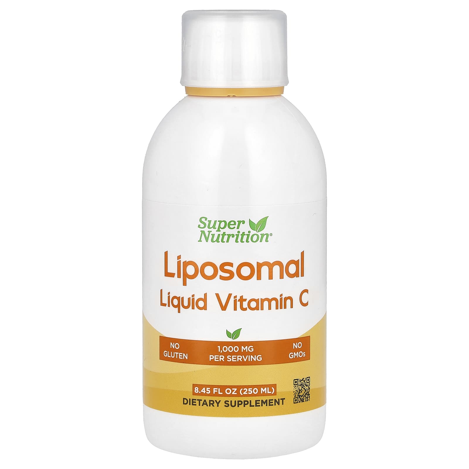 Super Nutrition, Liposomal Liquid Vitamin C, 1,000 mg, 8.45 fl oz (250 ml)