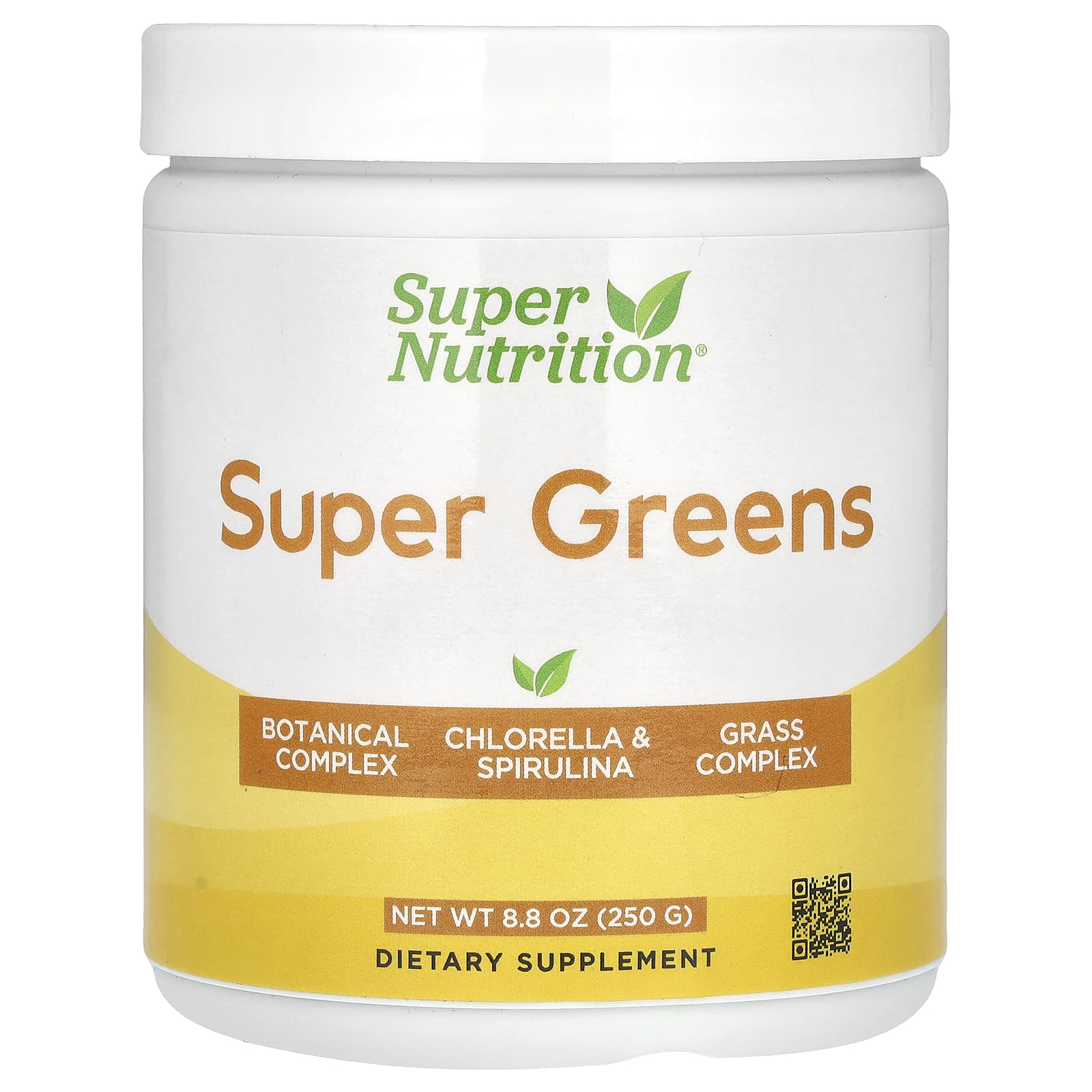 Super Nutrition, Super Greens, смесь зелени, 250 г (8,8 унции)