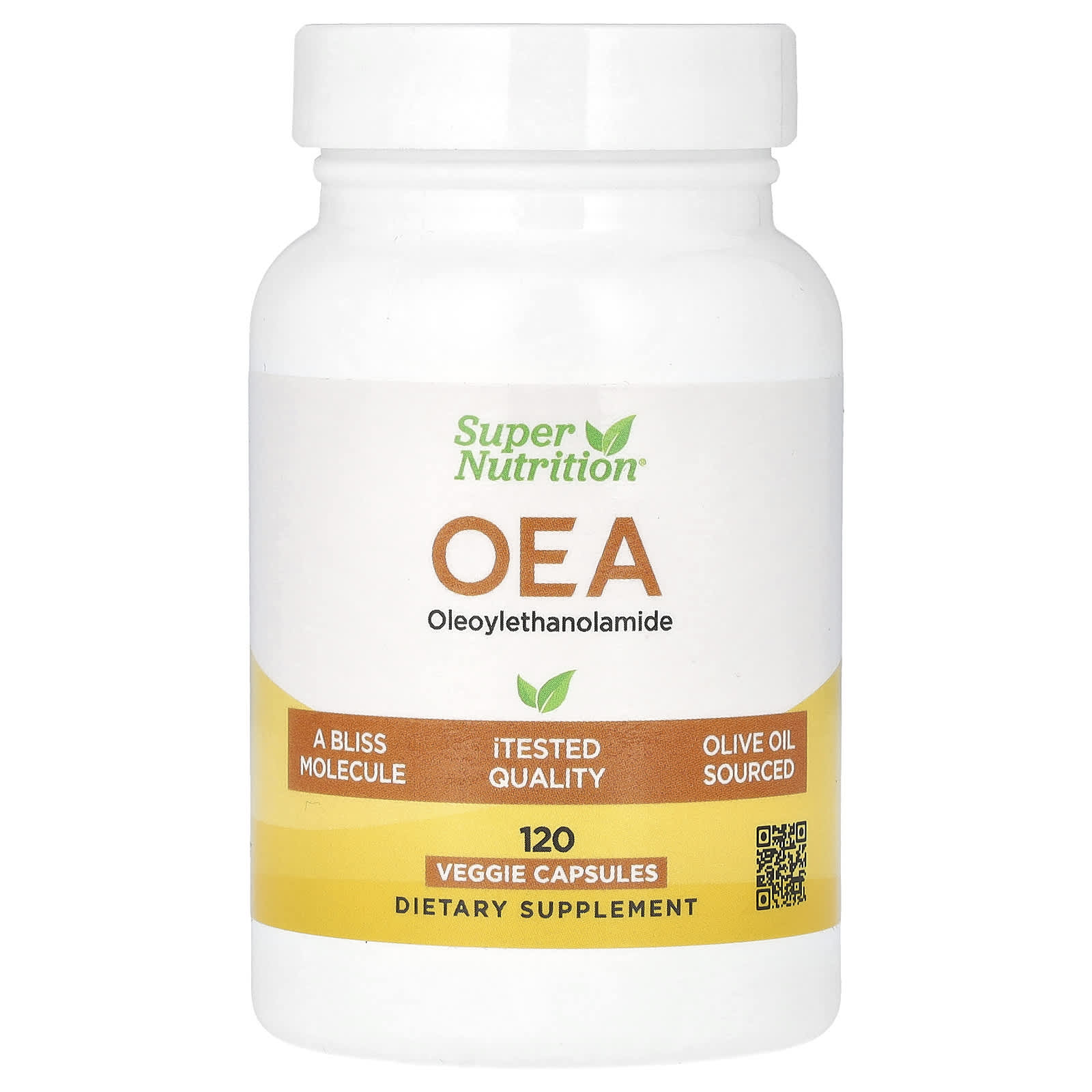 Super Nutrition, OEA олеоилэтаноламид, 125 мг, 120 растительных капсул